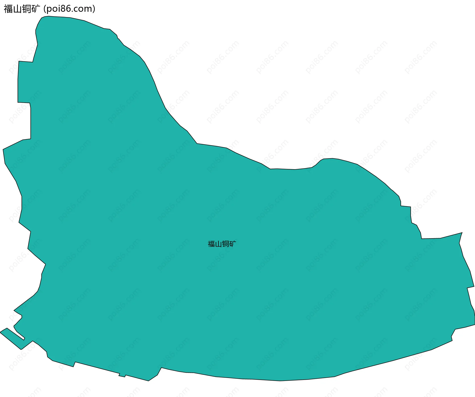 福山铜矿边界地图