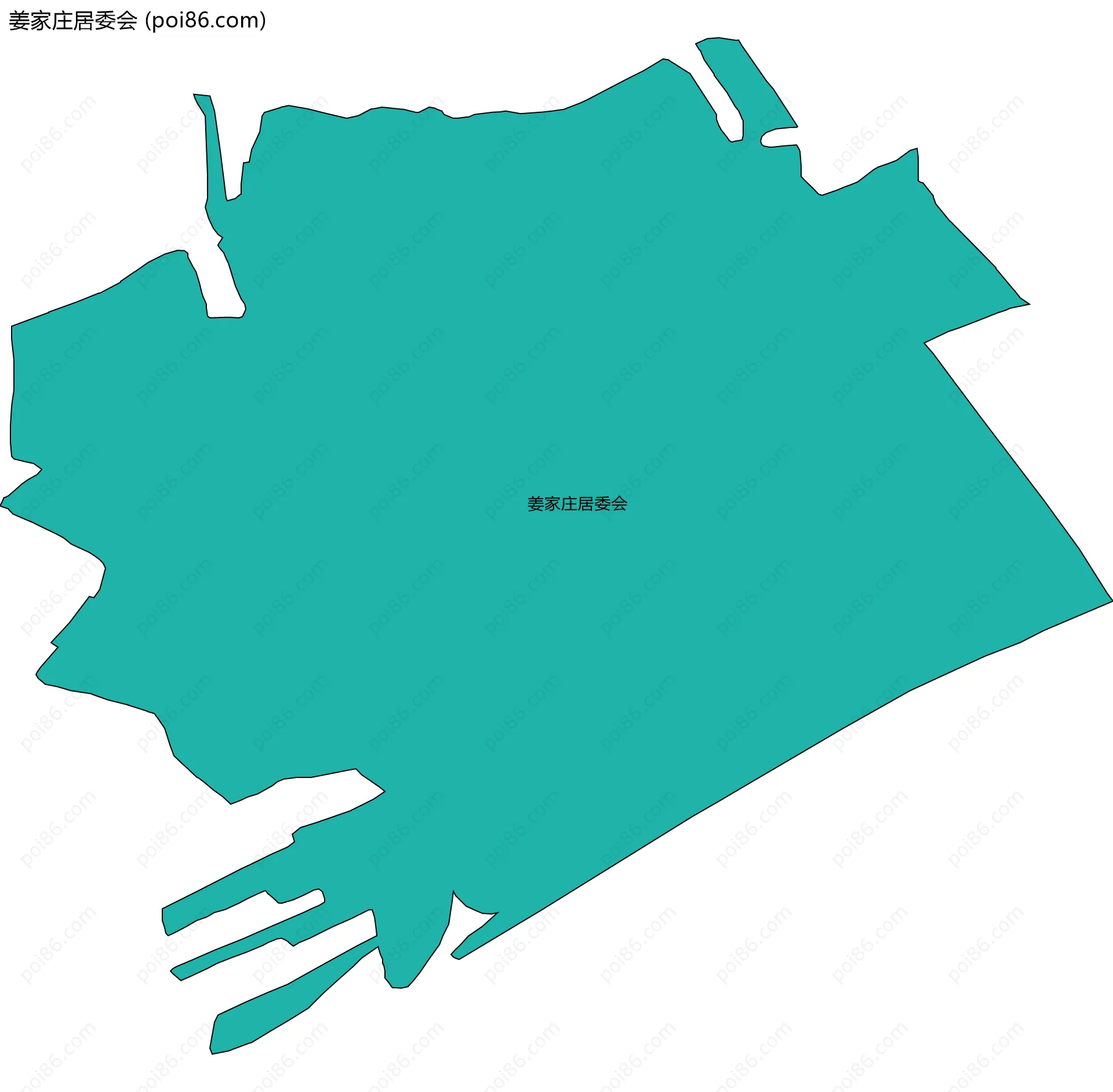 姜家庄居委会边界地图