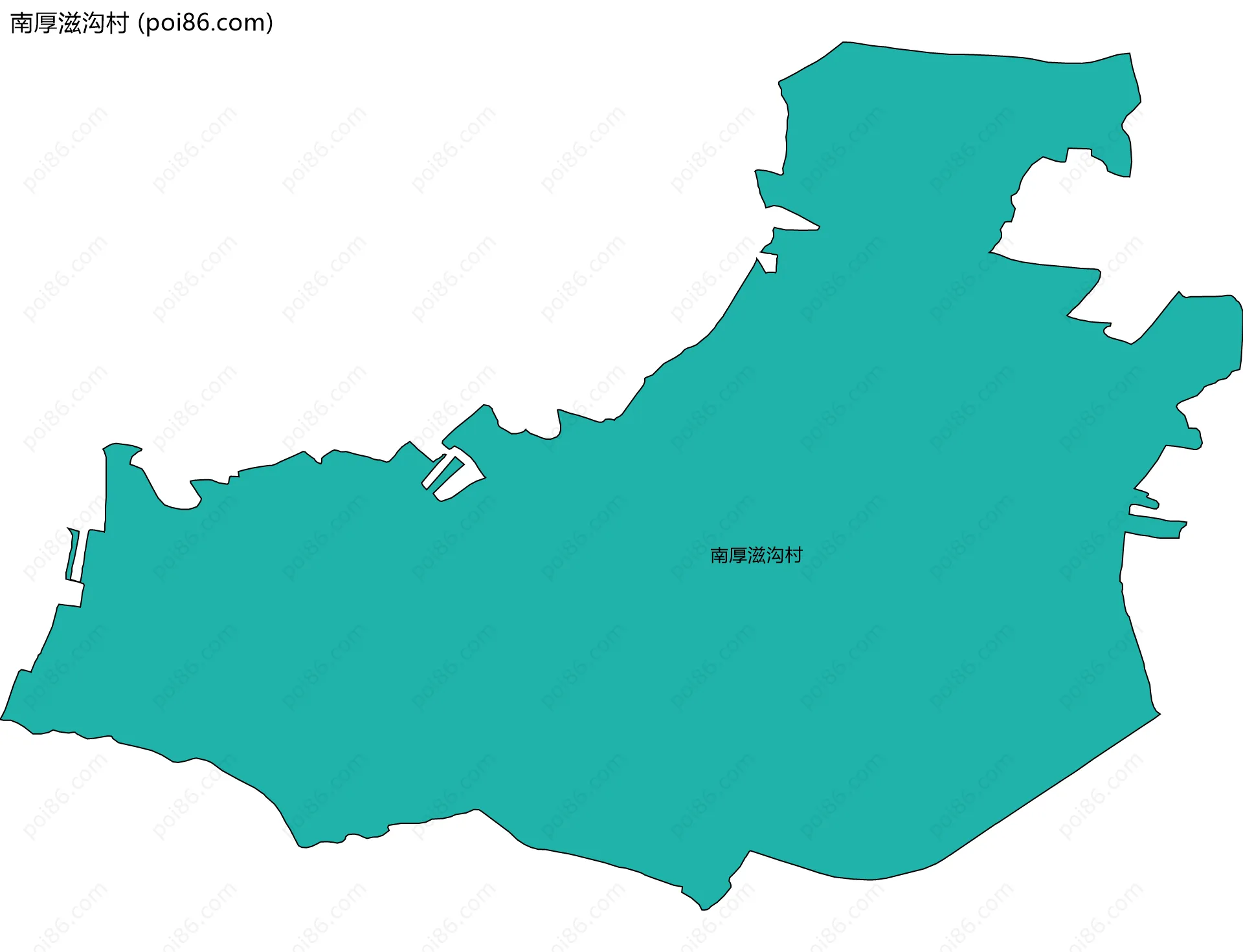 南厚滋沟村边界地图