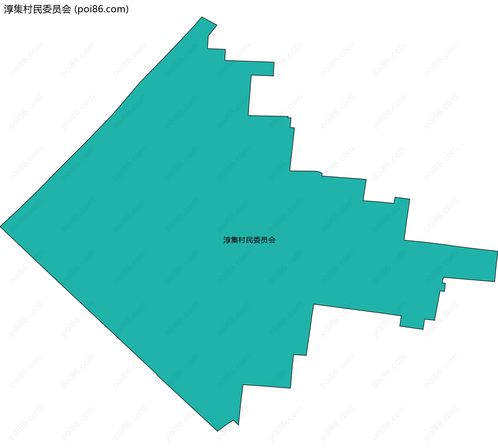 淳集村民委员会边界地图