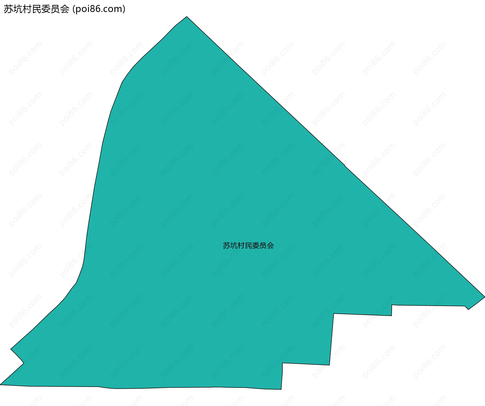 苏坑村民委员会边界地图