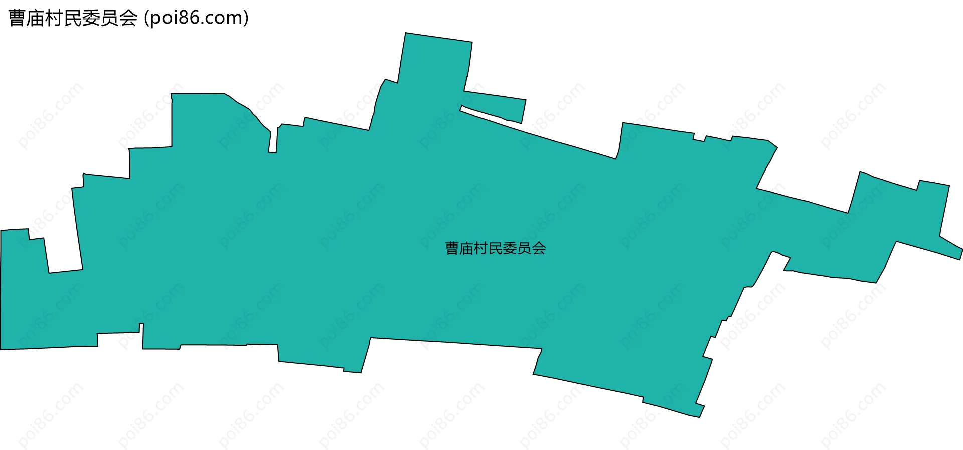 曹庙村民委员会边界地图