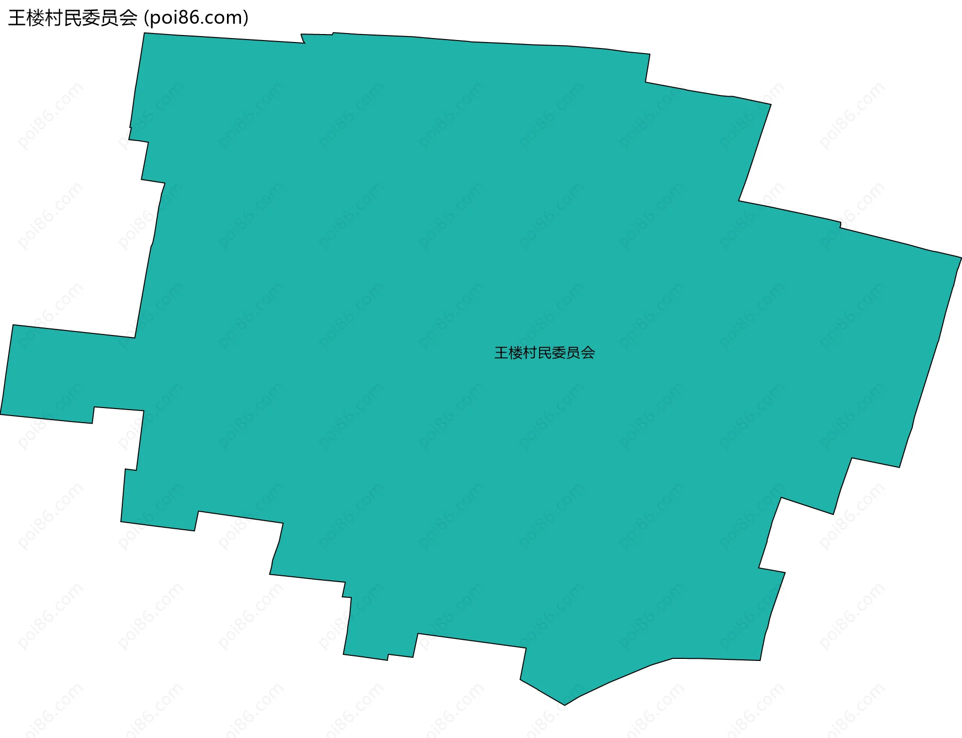 王楼村民委员会边界地图