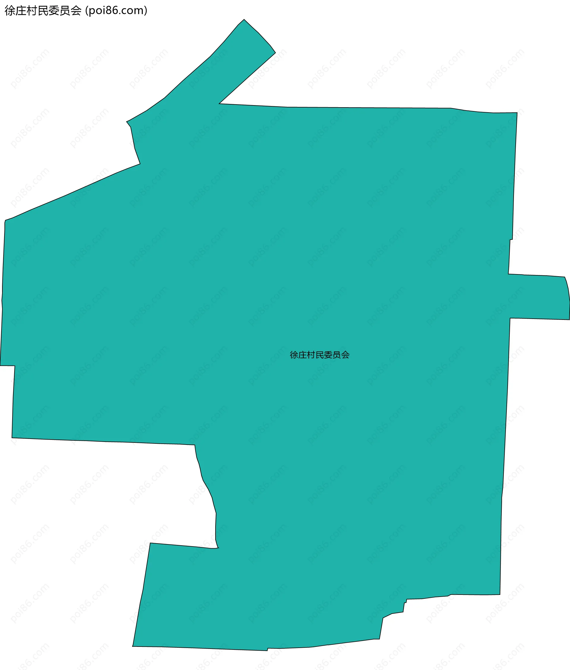 徐庄村民委员会边界地图