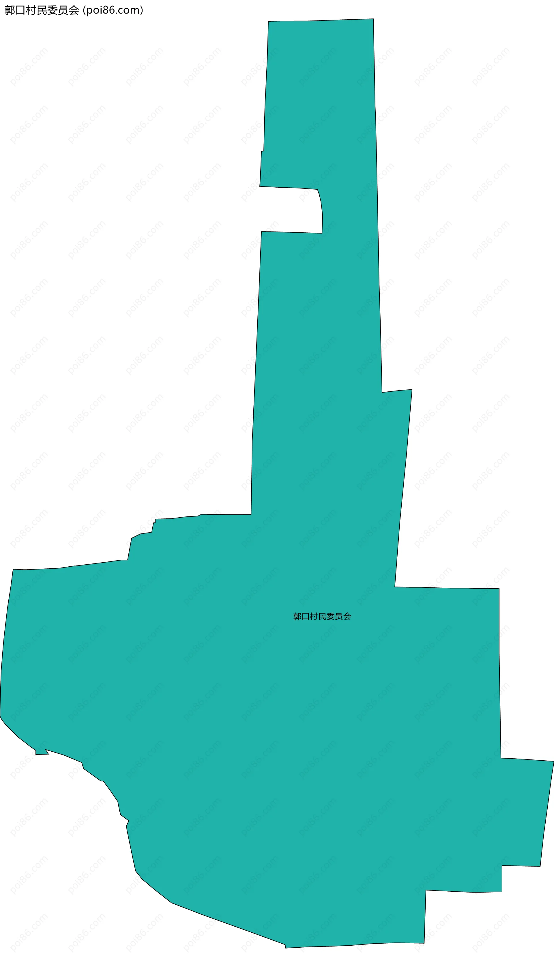 郭口村民委员会边界地图
