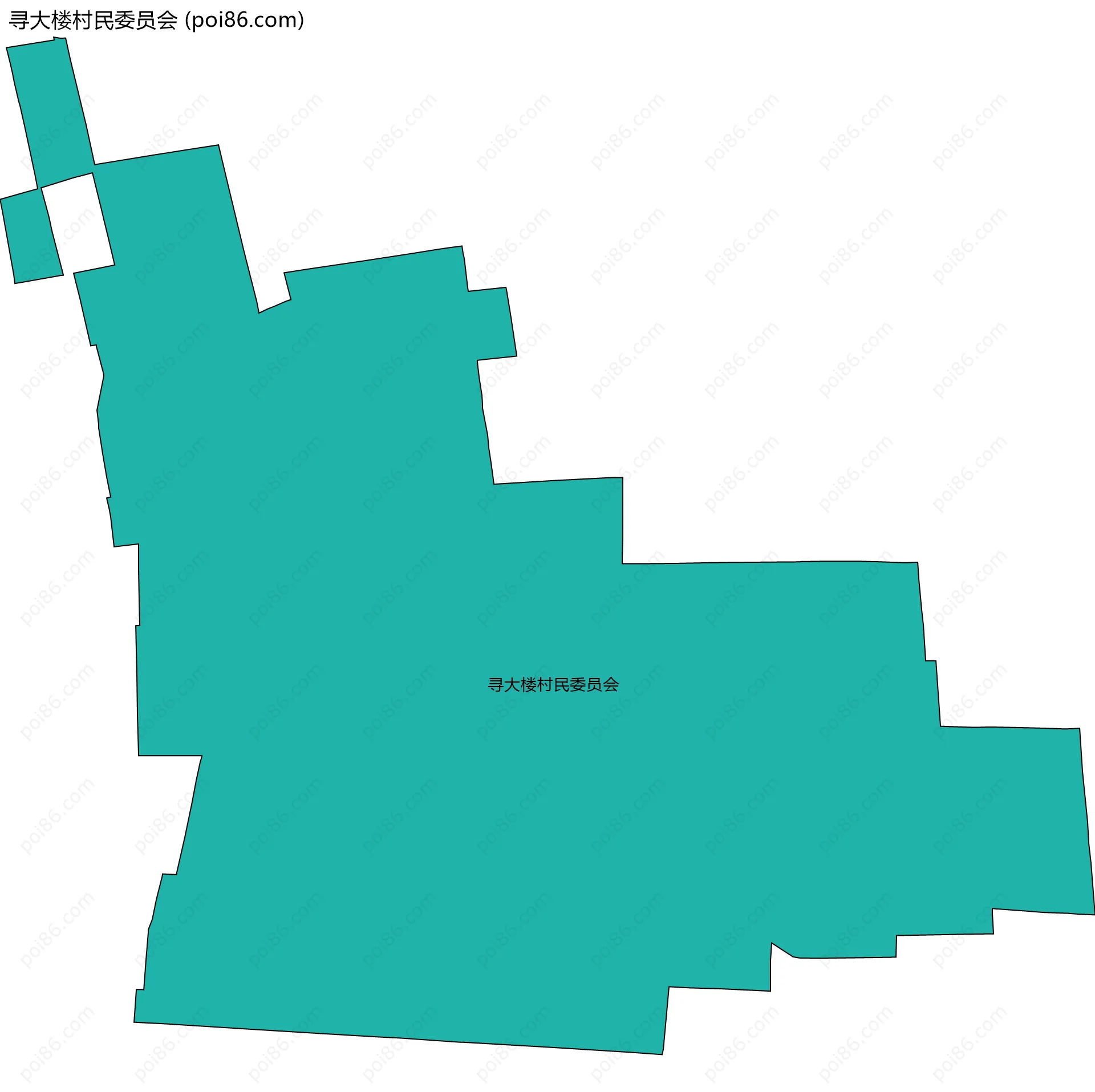 寻大楼村民委员会边界地图