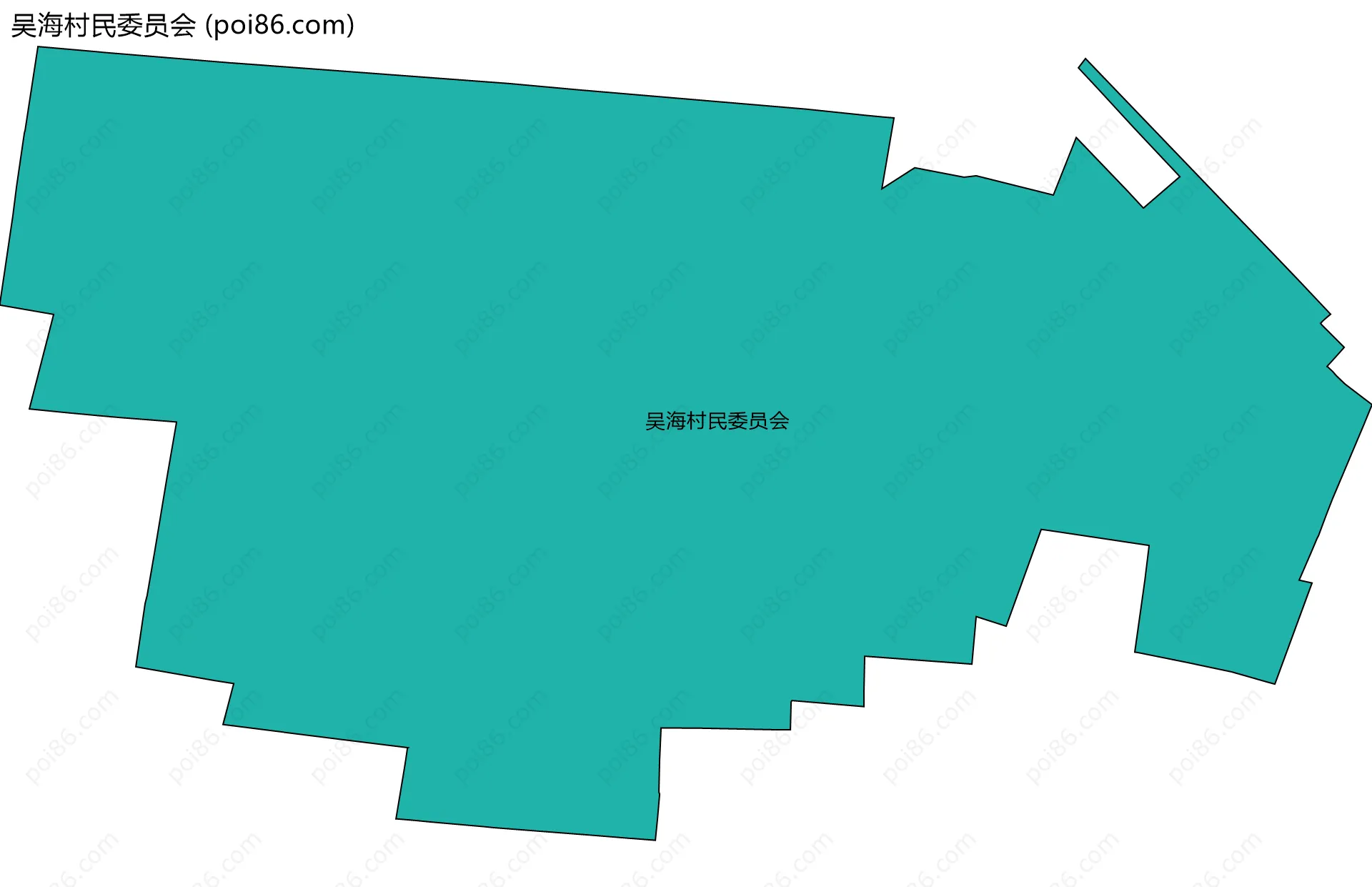 吴海村民委员会边界地图