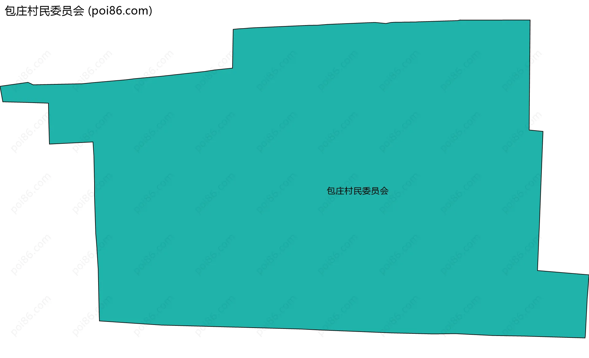包庄村民委员会边界地图