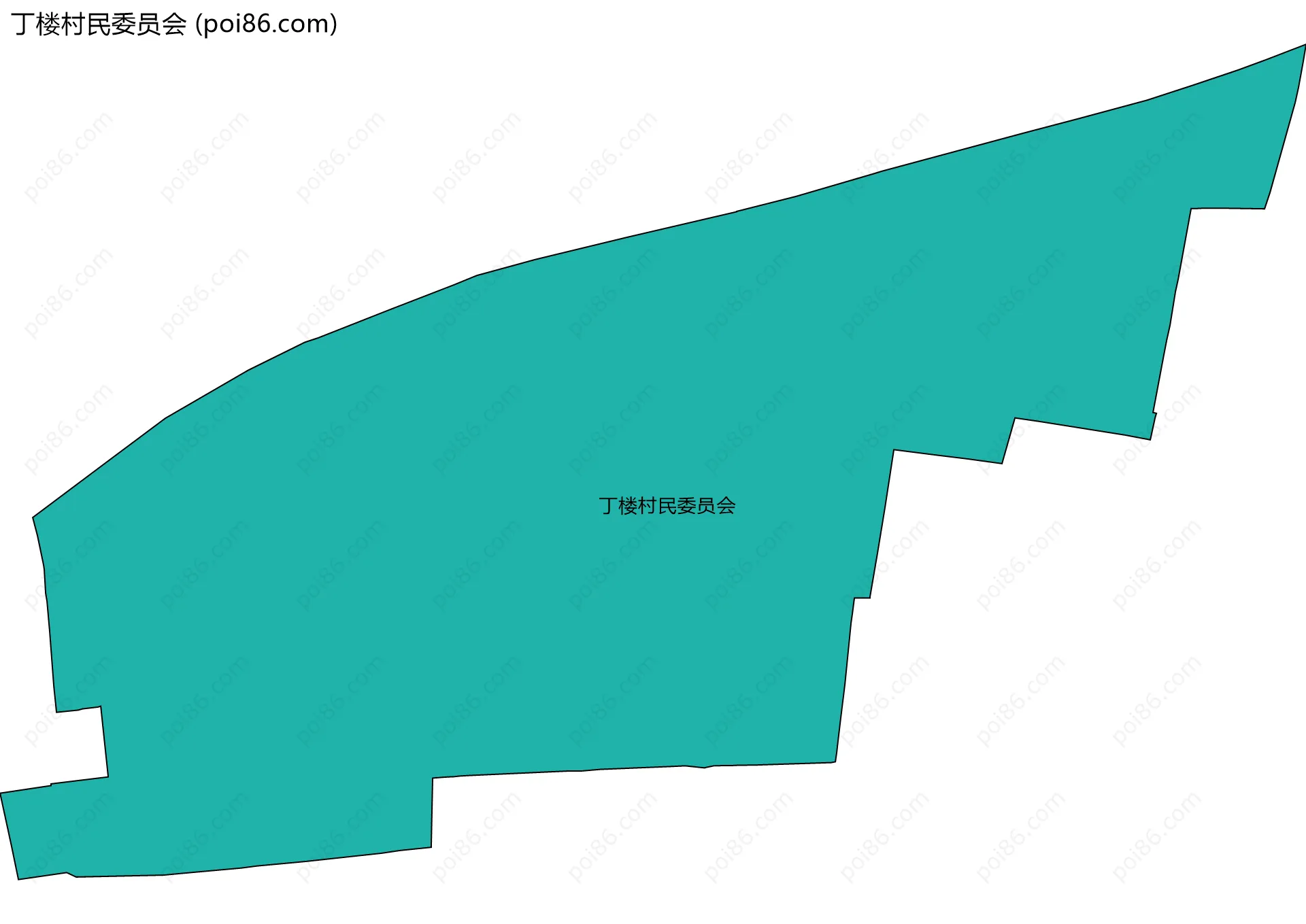 丁楼村民委员会边界地图