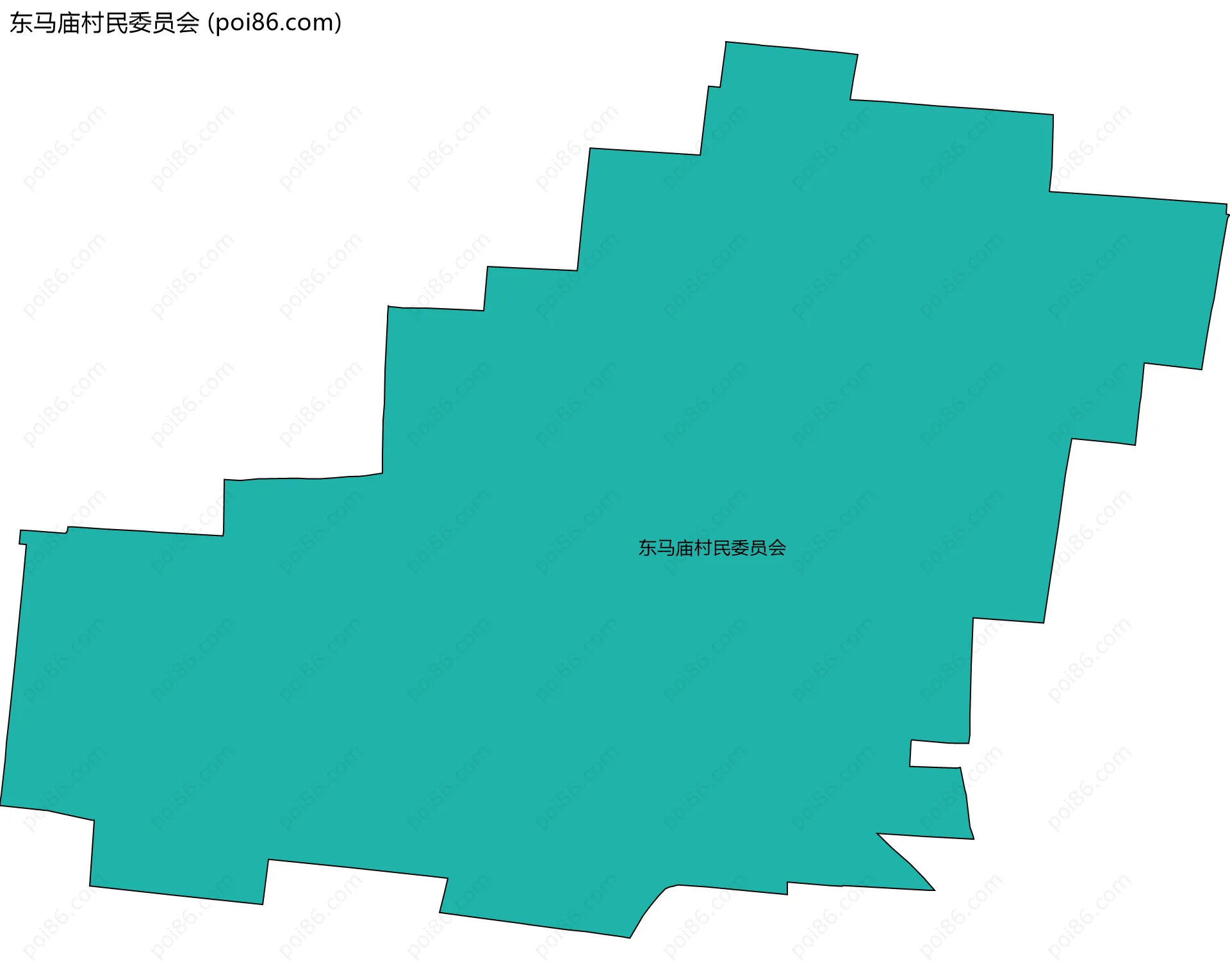 东马庙村民委员会边界地图