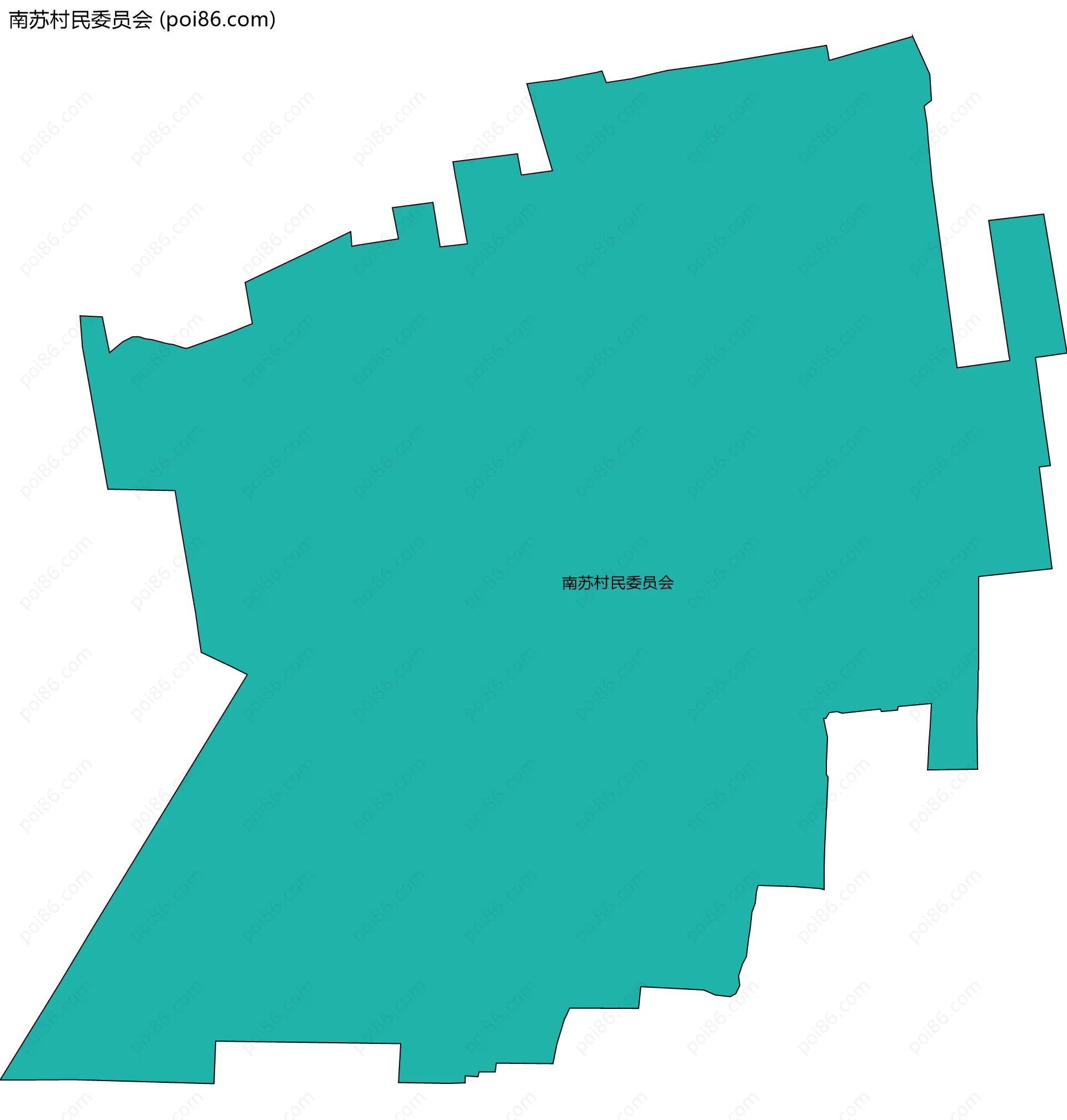 南苏村民委员会边界地图