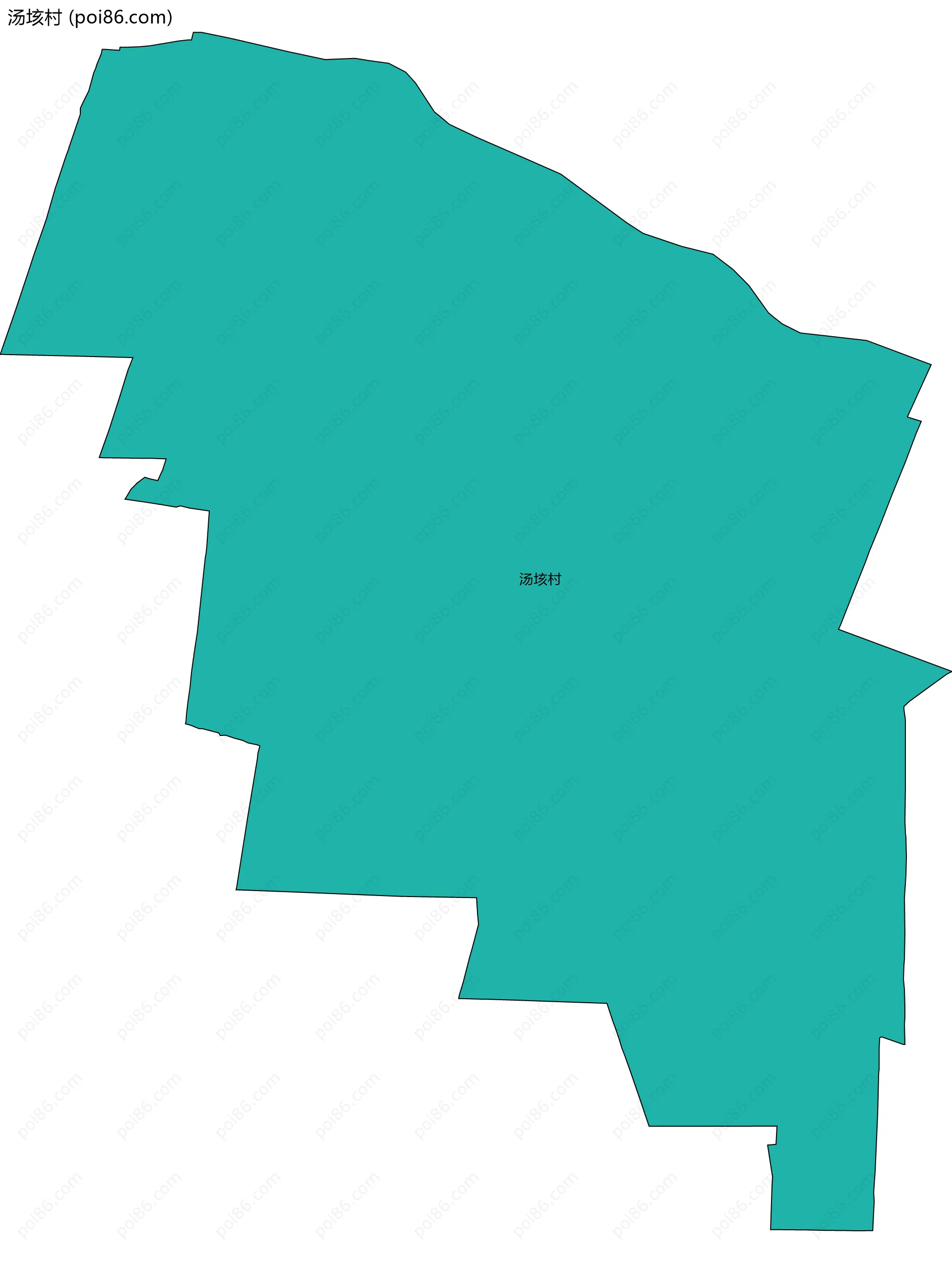 汤垓村边界地图