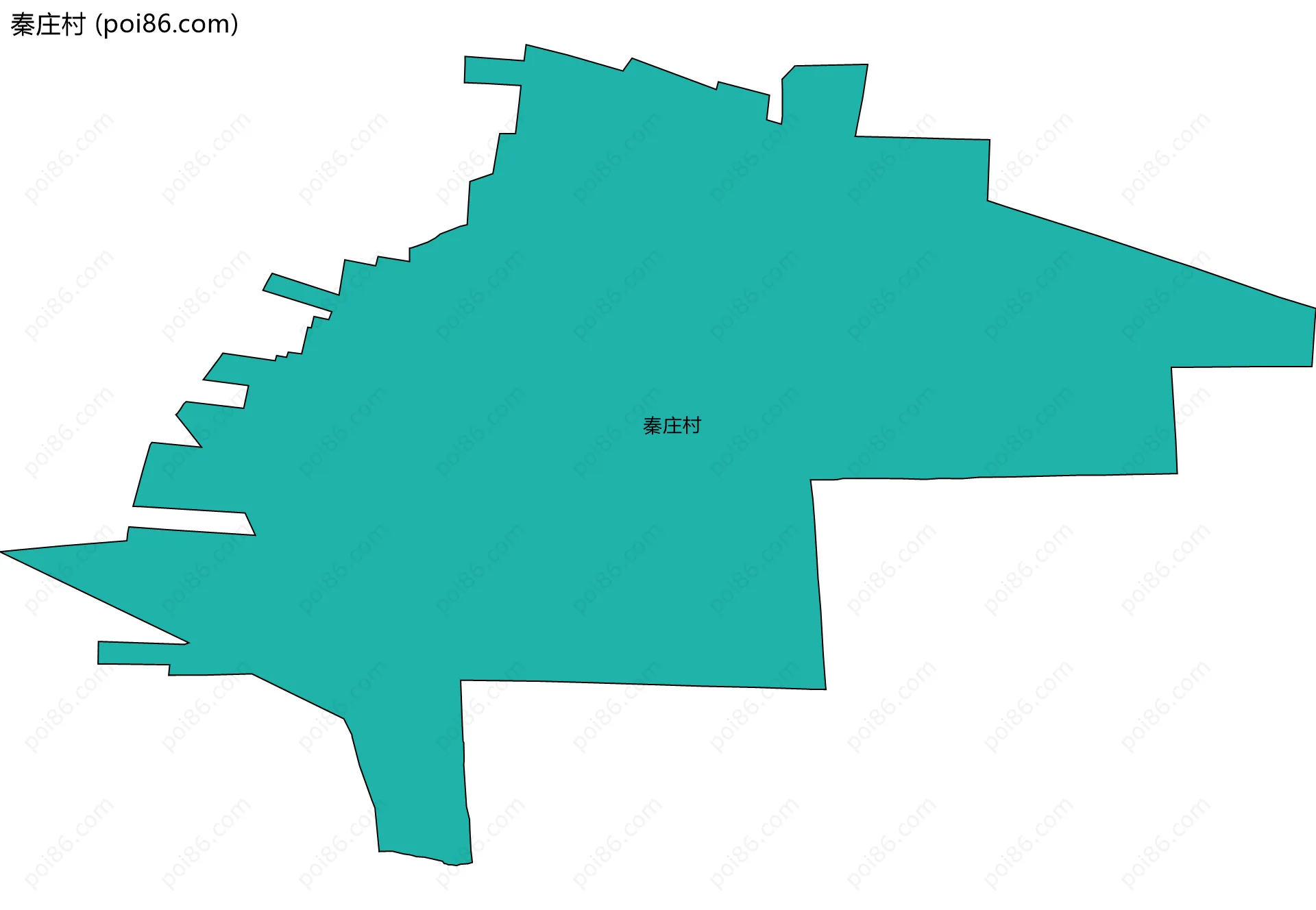 秦庄村边界地图