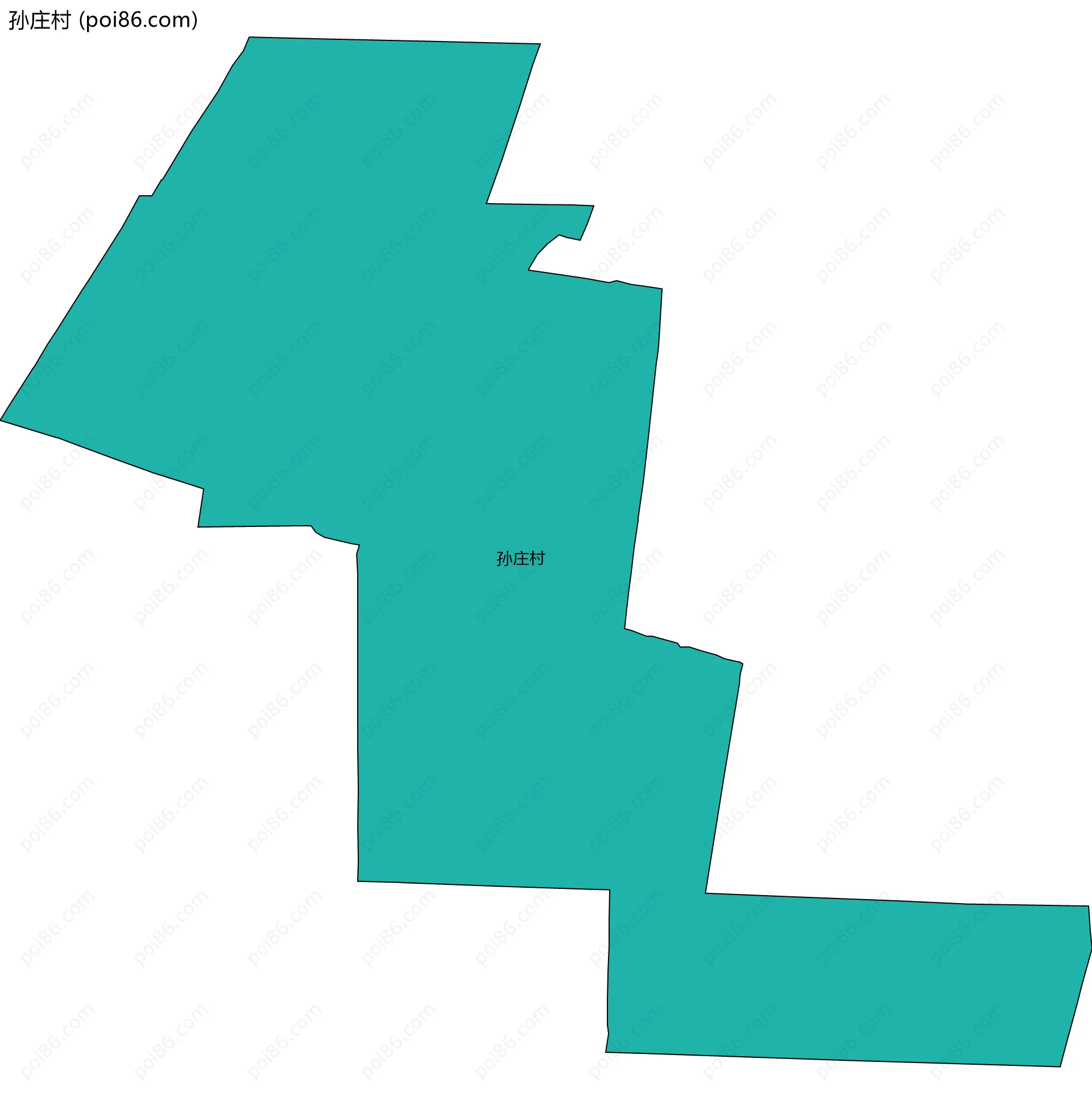 孙庄村边界地图