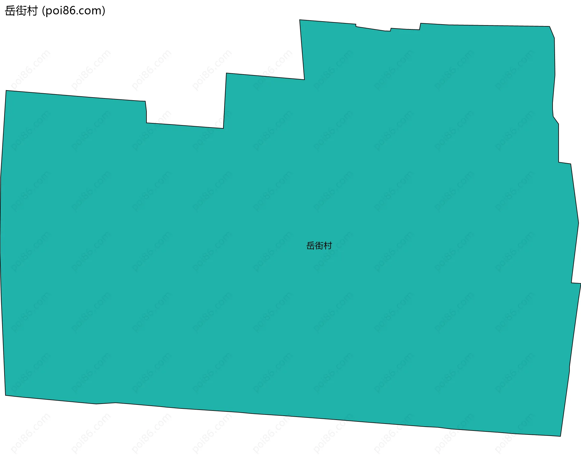 岳街村边界地图