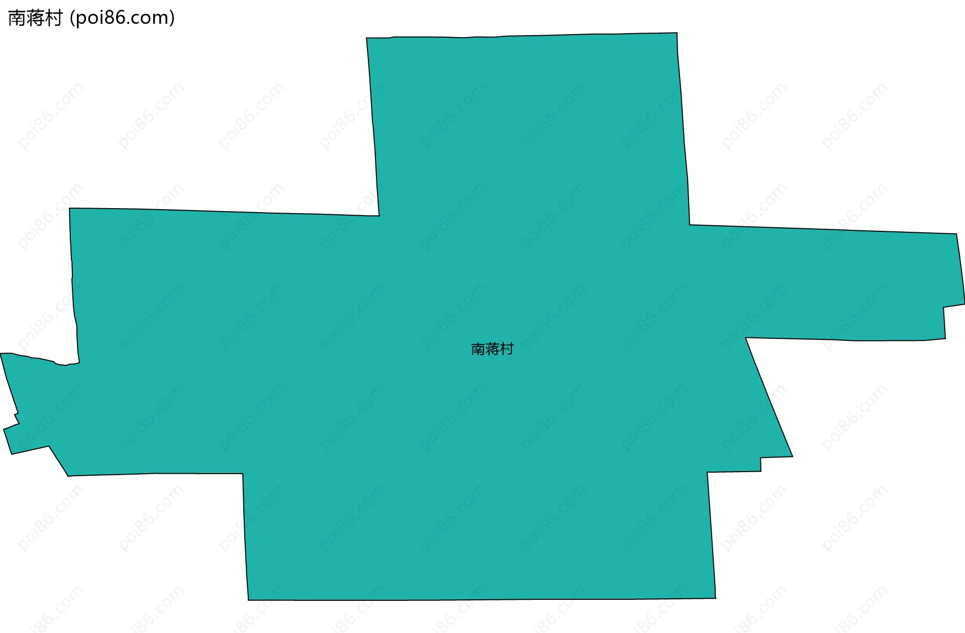 南蒋村边界地图