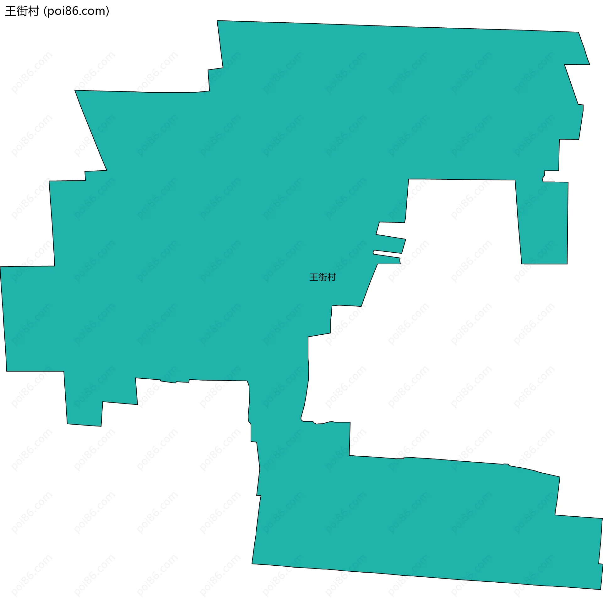 王街村边界地图