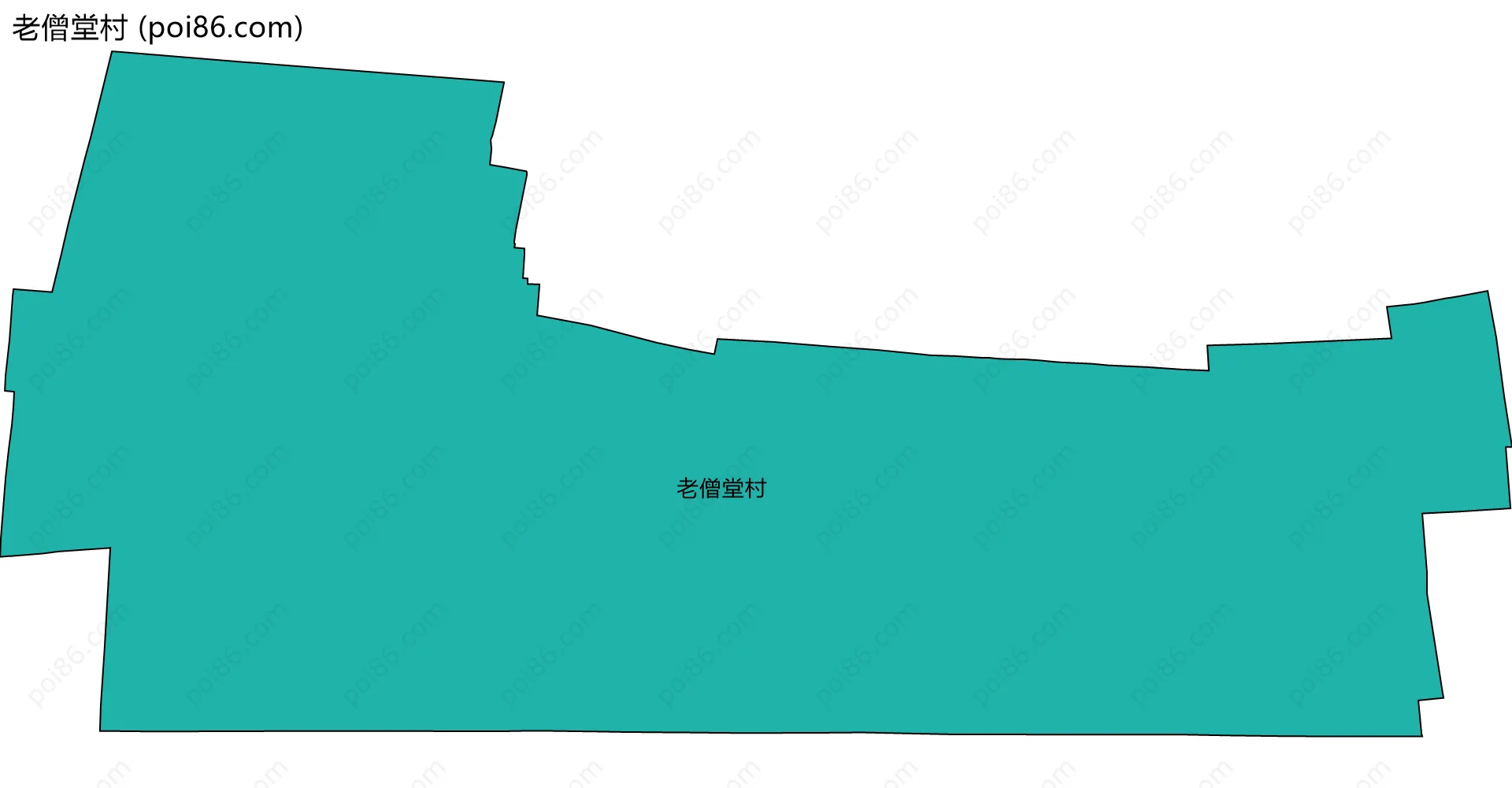 老僧堂村边界地图