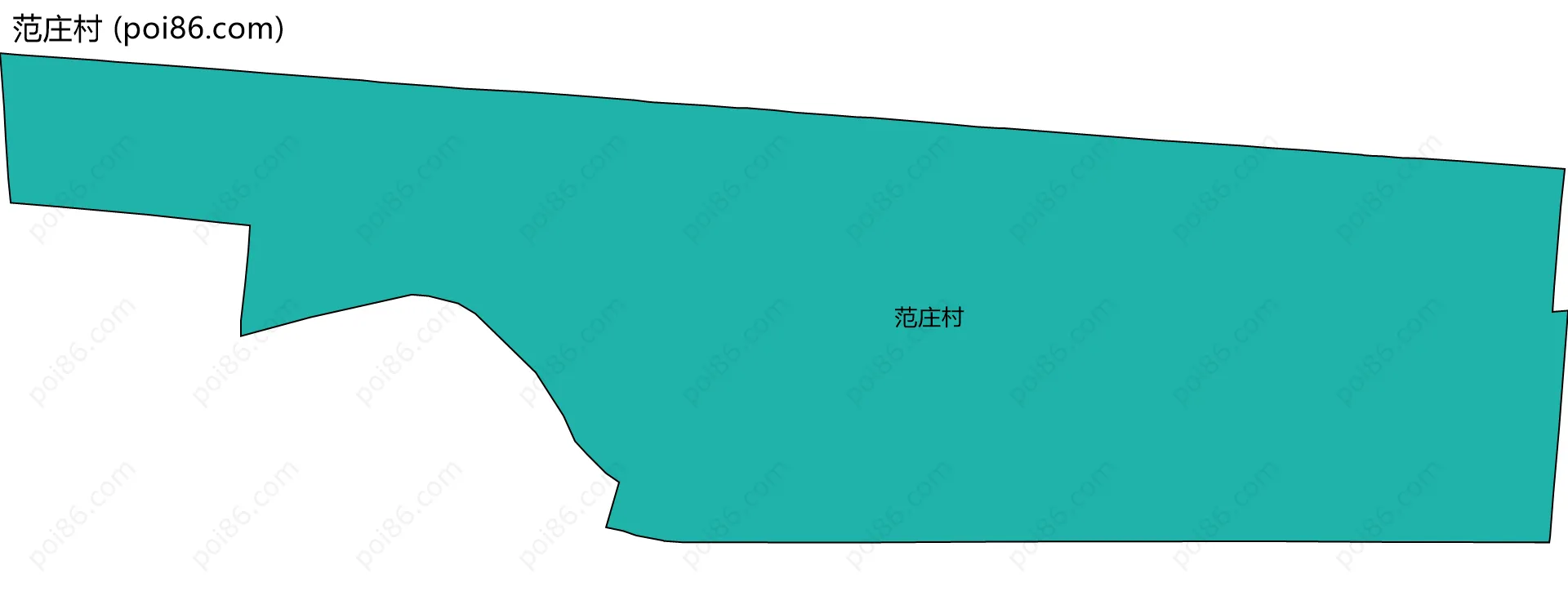 范庄村边界地图