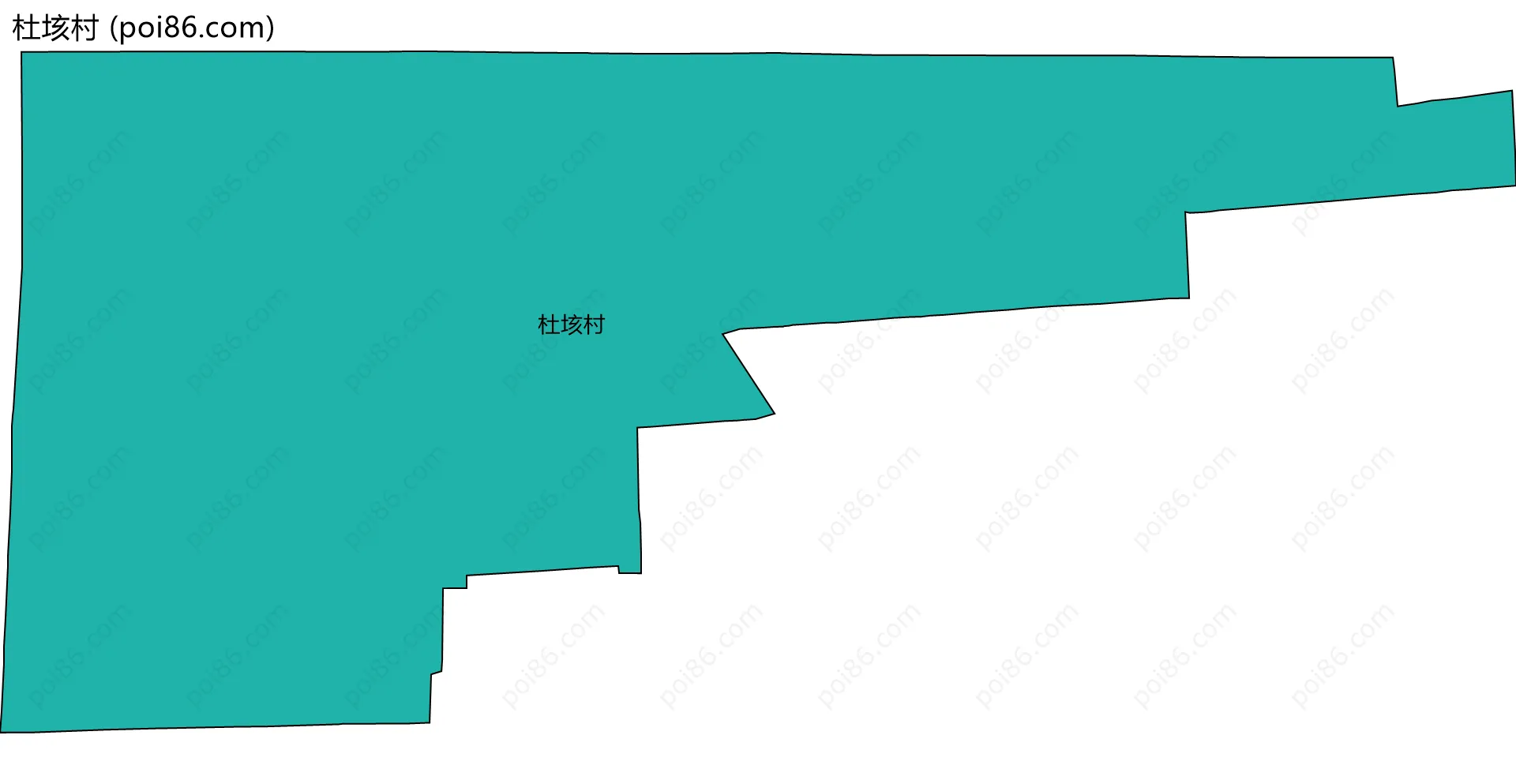 杜垓村边界地图