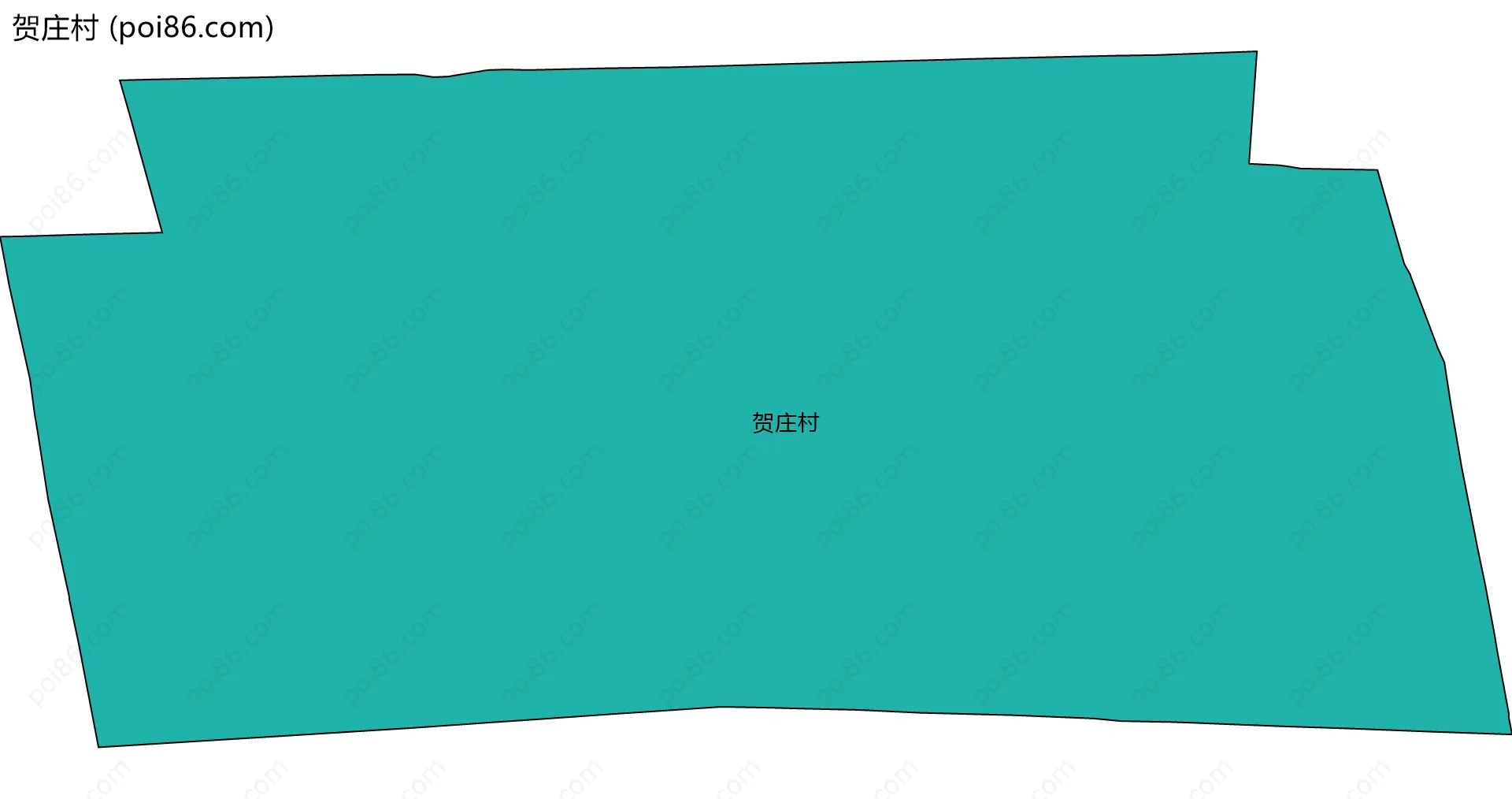 贺庄村边界地图