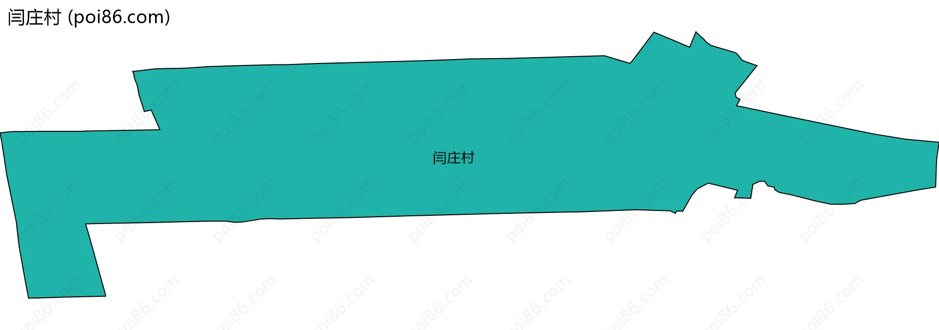 闫庄村边界地图