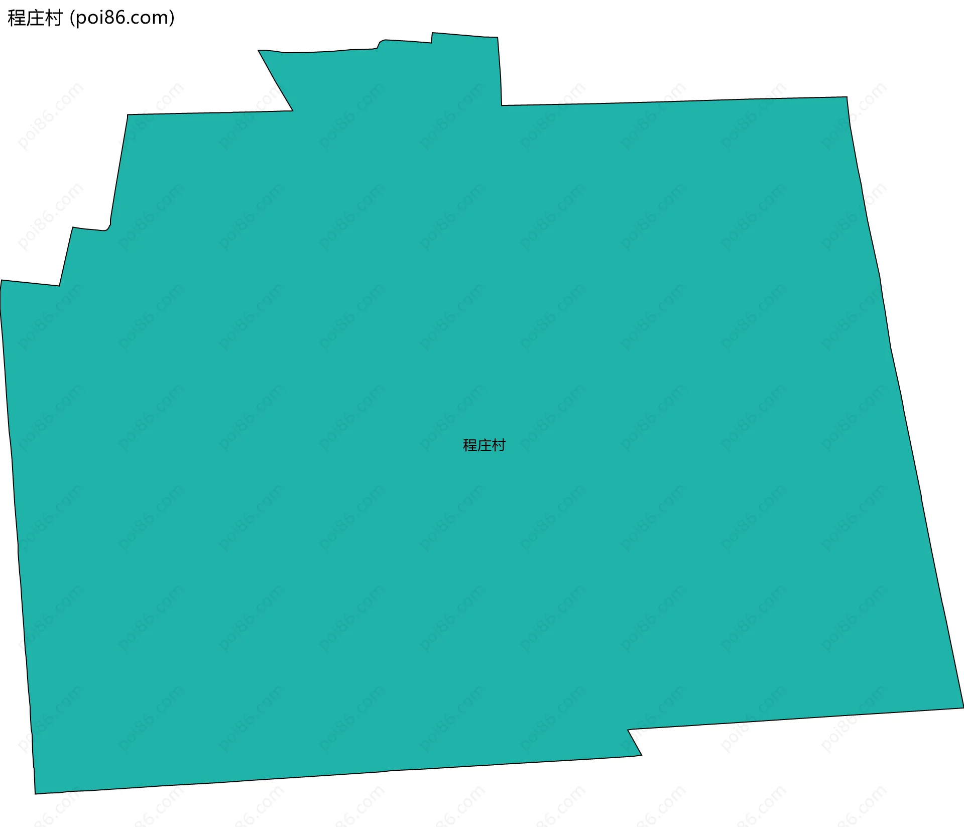程庄村边界地图