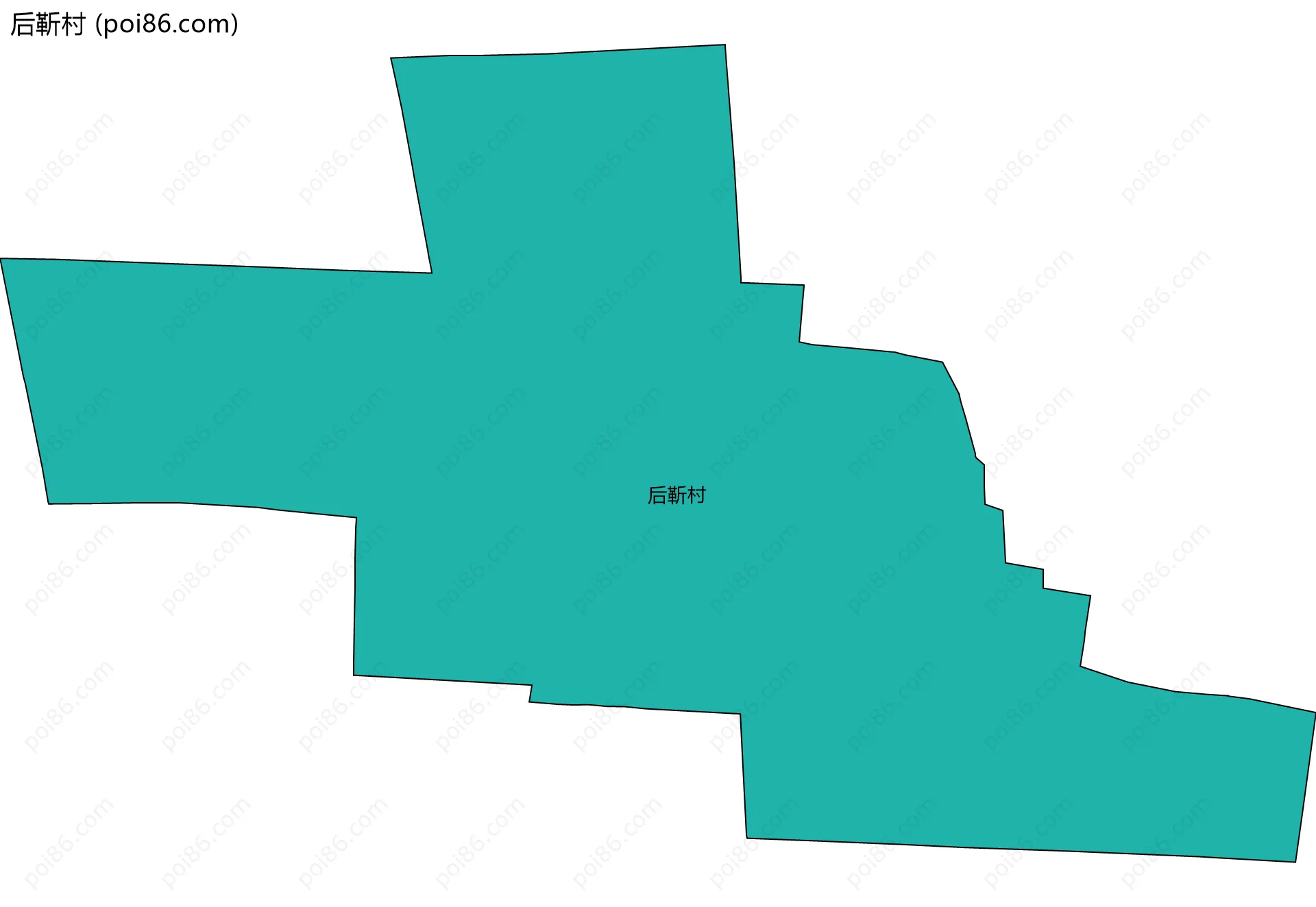 后靳村边界地图