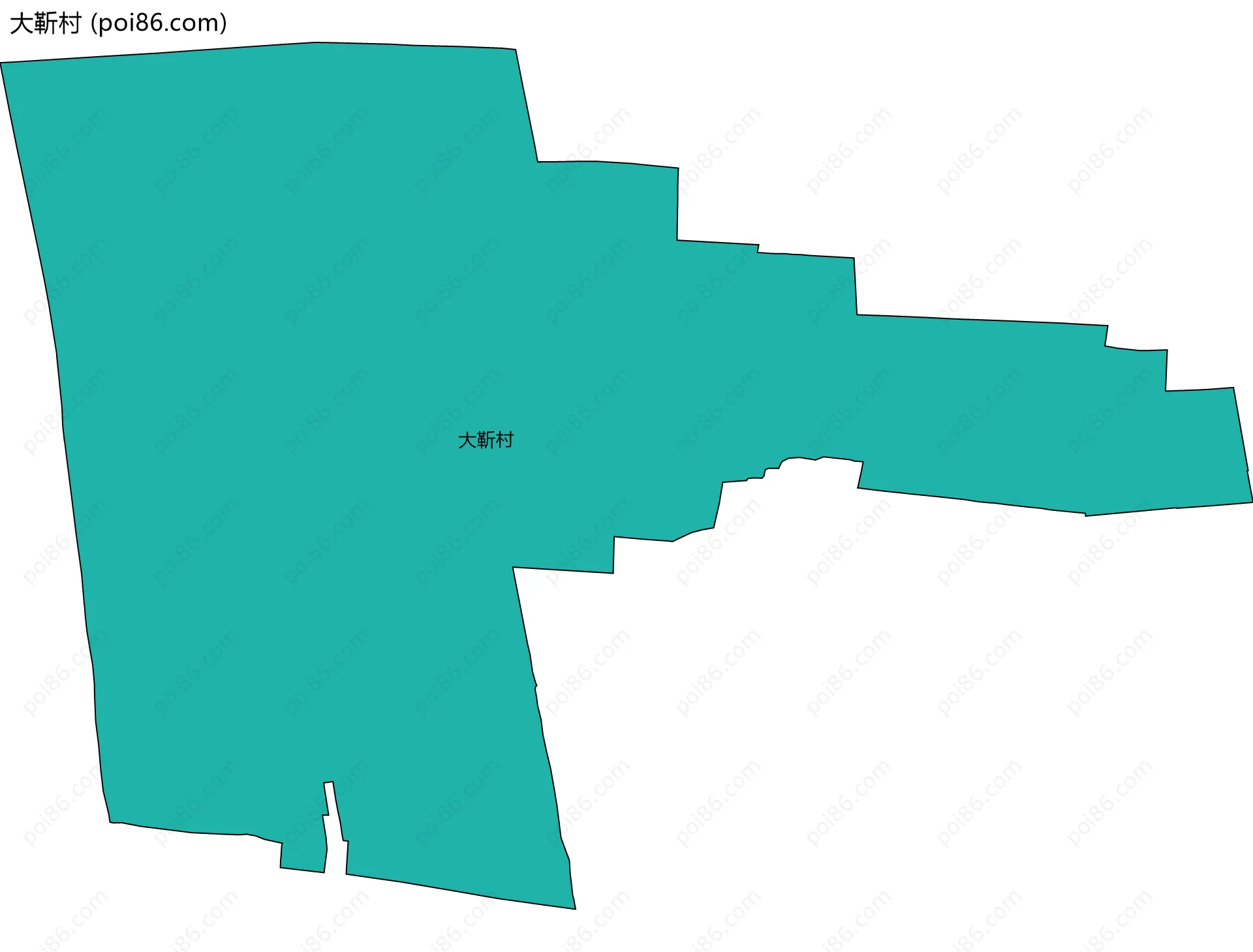 大靳村边界地图
