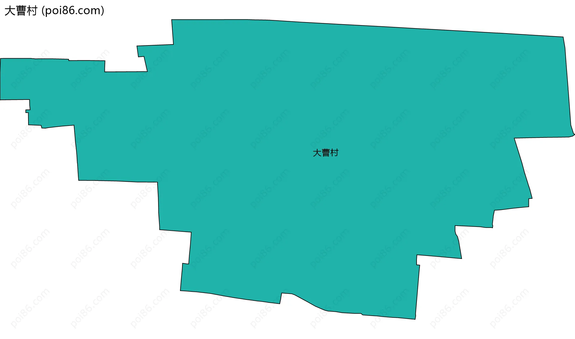 大曹村边界地图