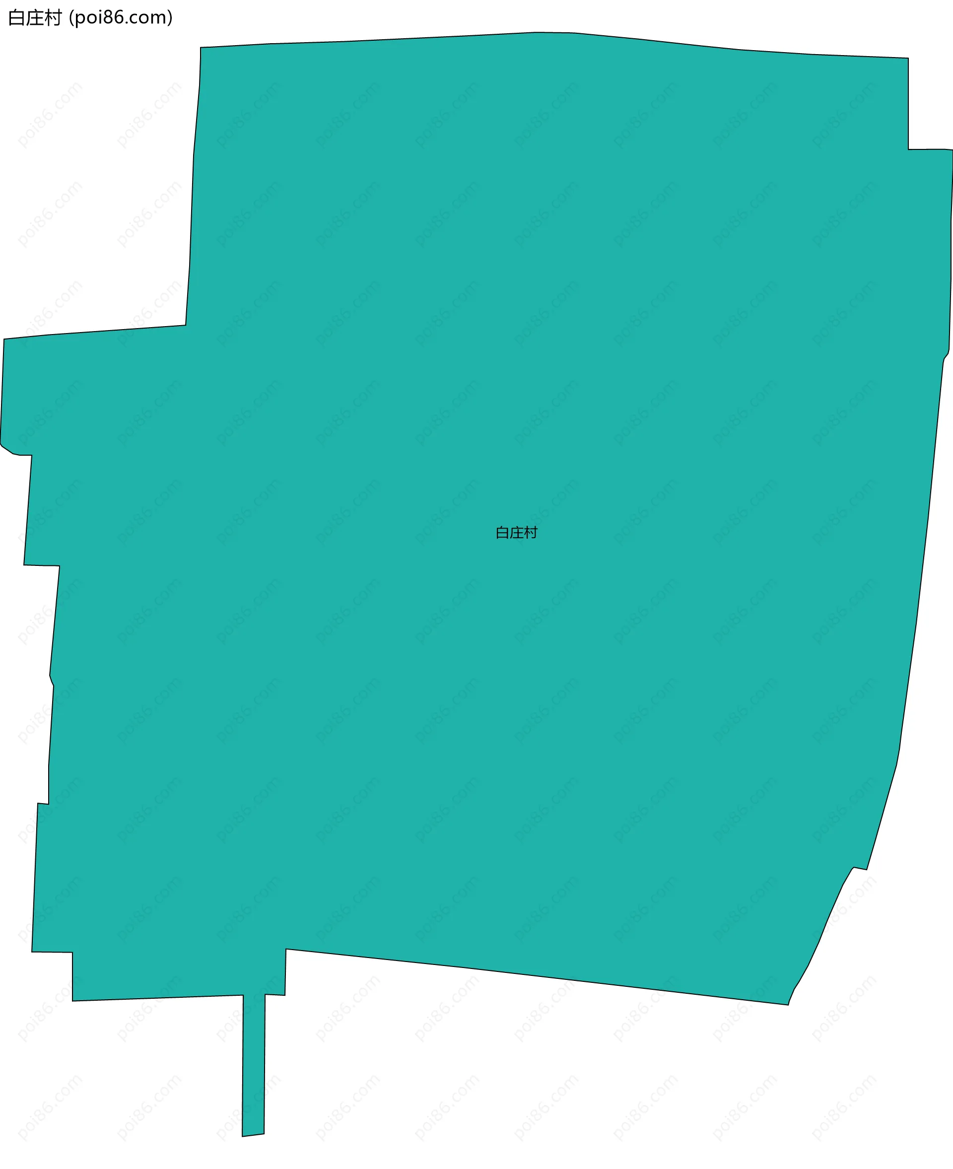 白庄村边界地图