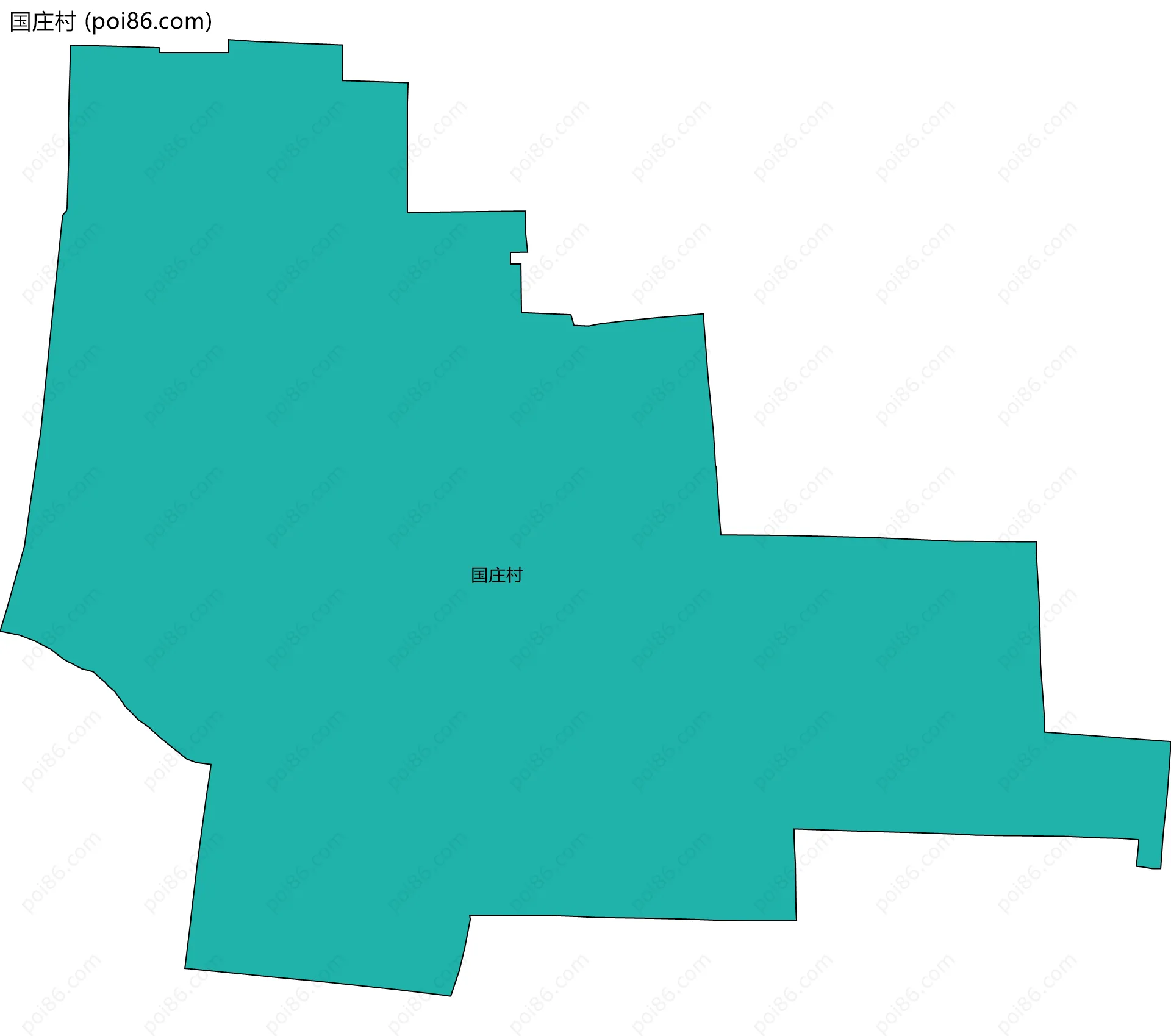 国庄村边界地图
