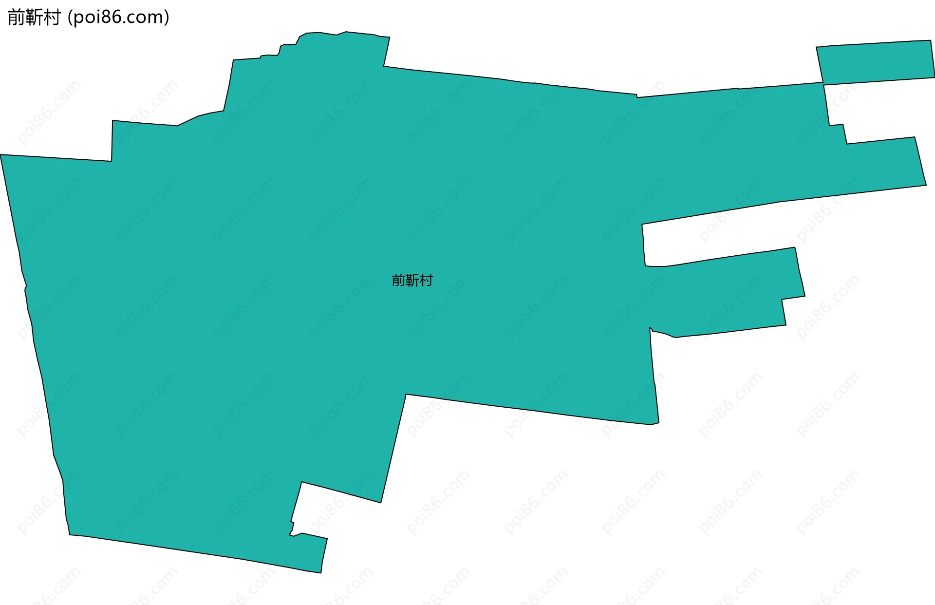 前靳村边界地图