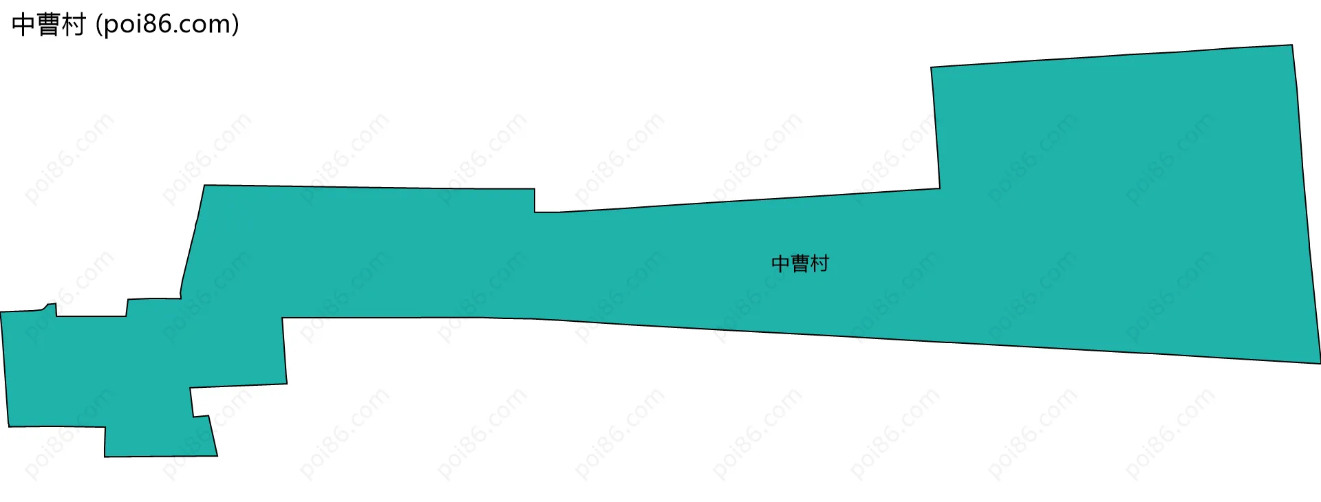 中曹村边界地图