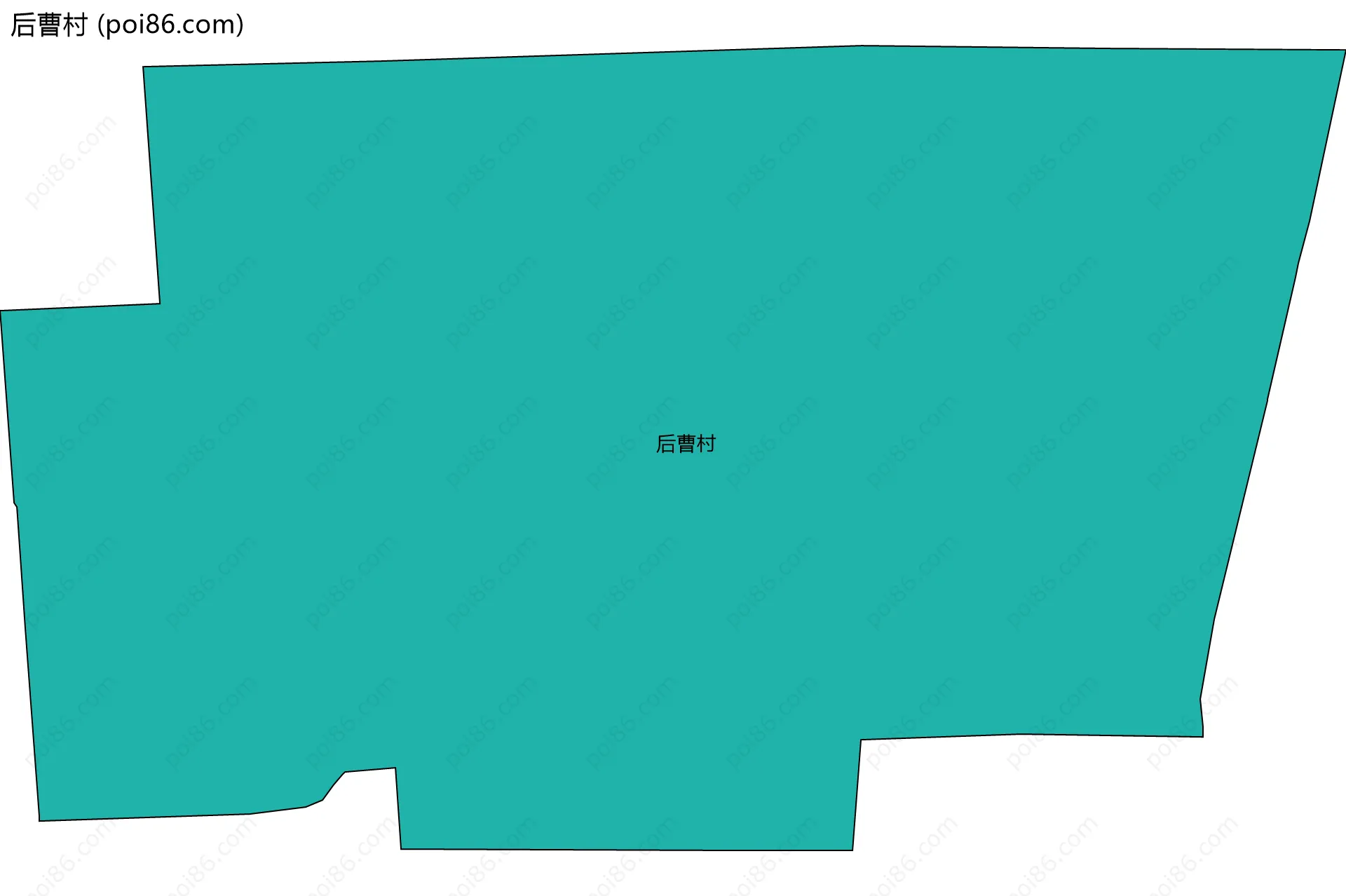 后曹村边界地图