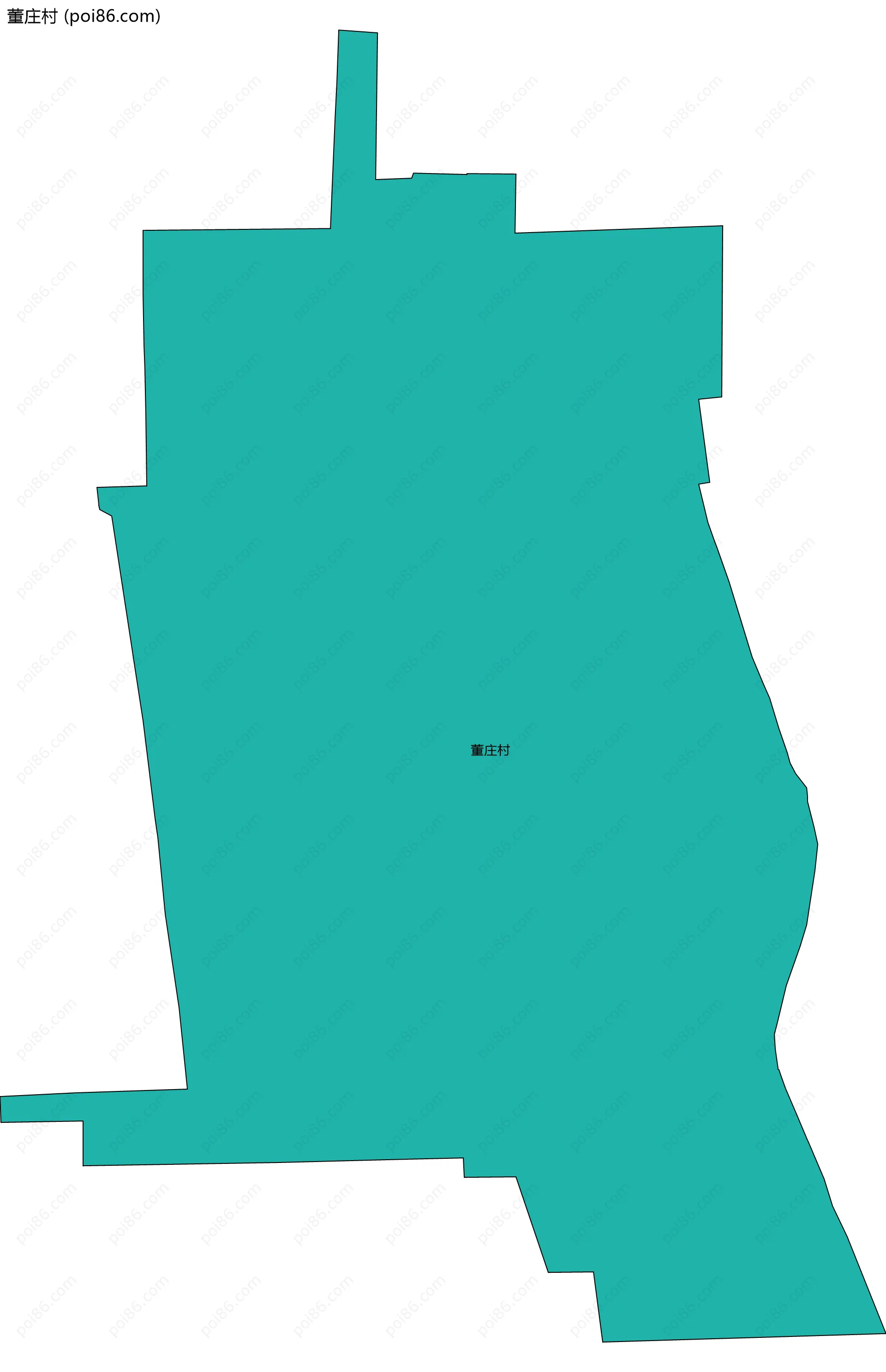 董庄村边界地图