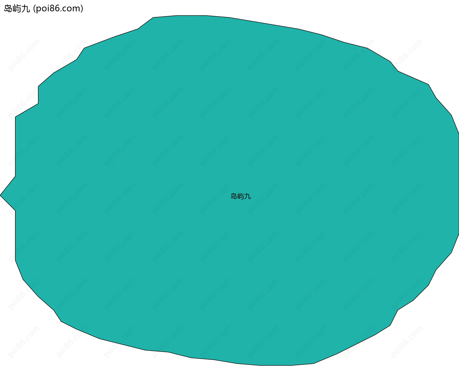 岛屿九边界地图