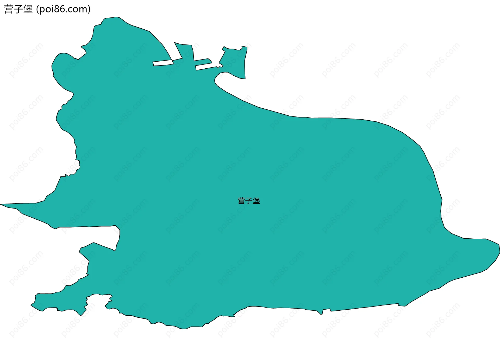 营子堡边界地图