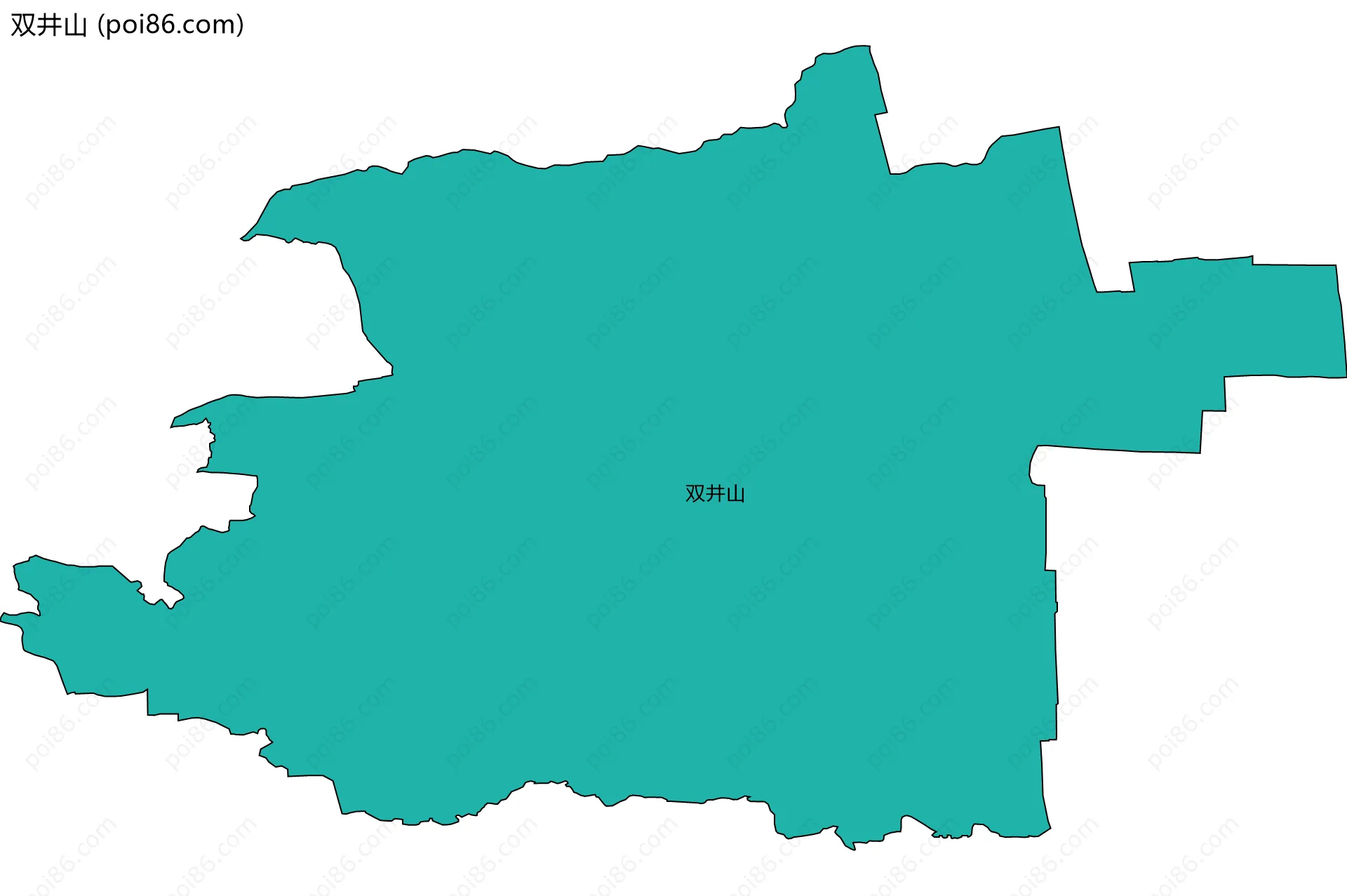 双井山边界地图