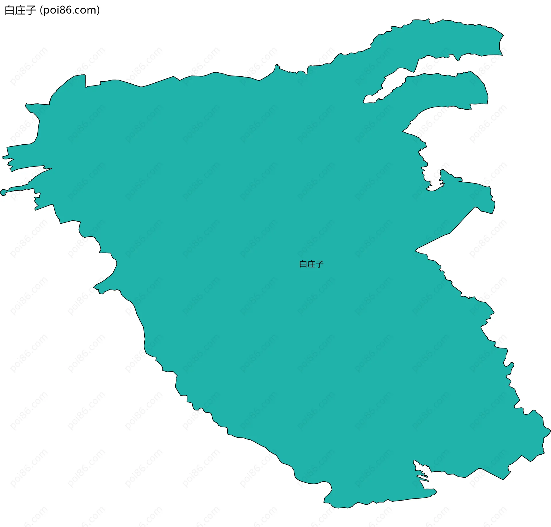 白庄子边界地图