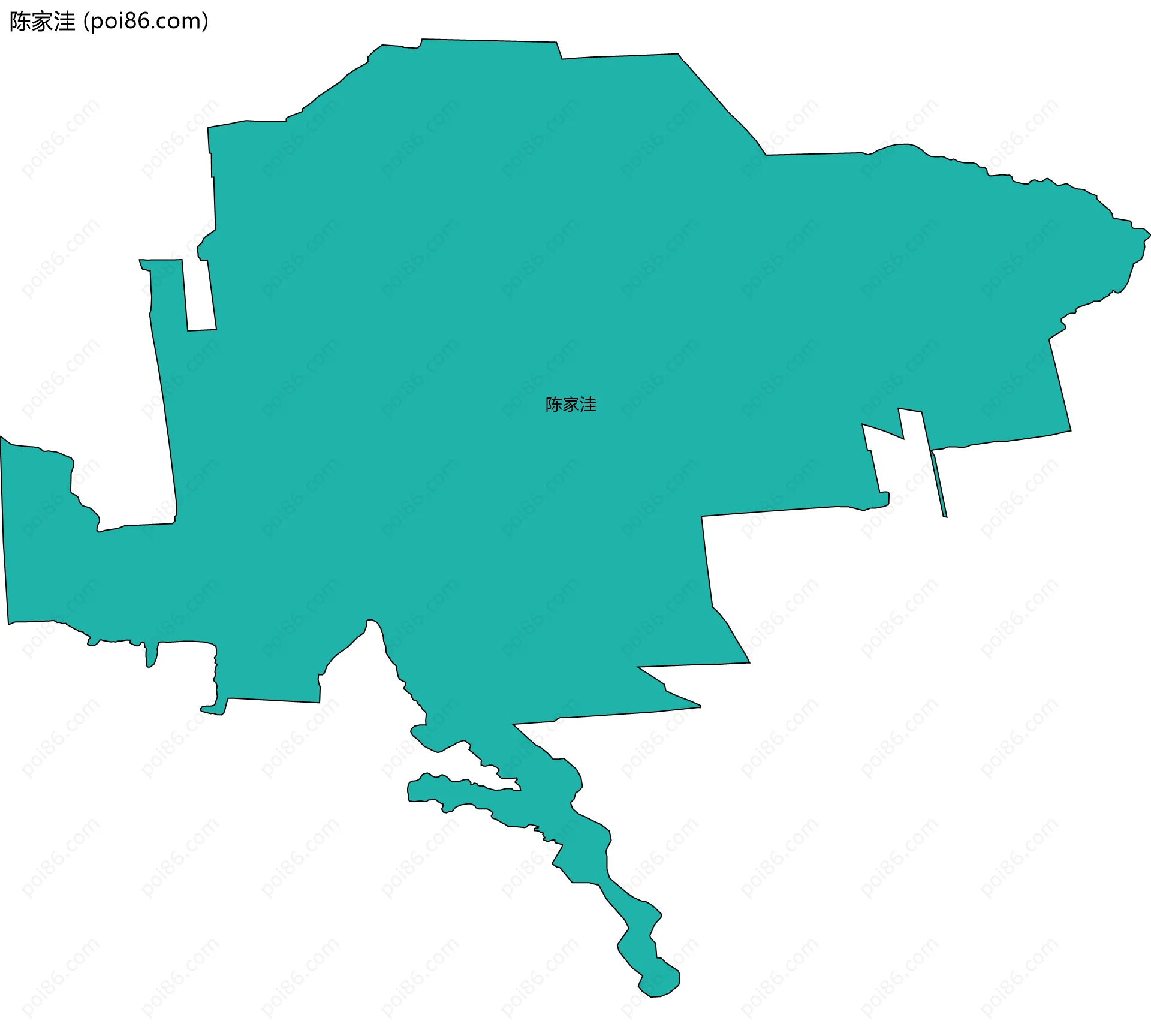 陈家洼边界地图