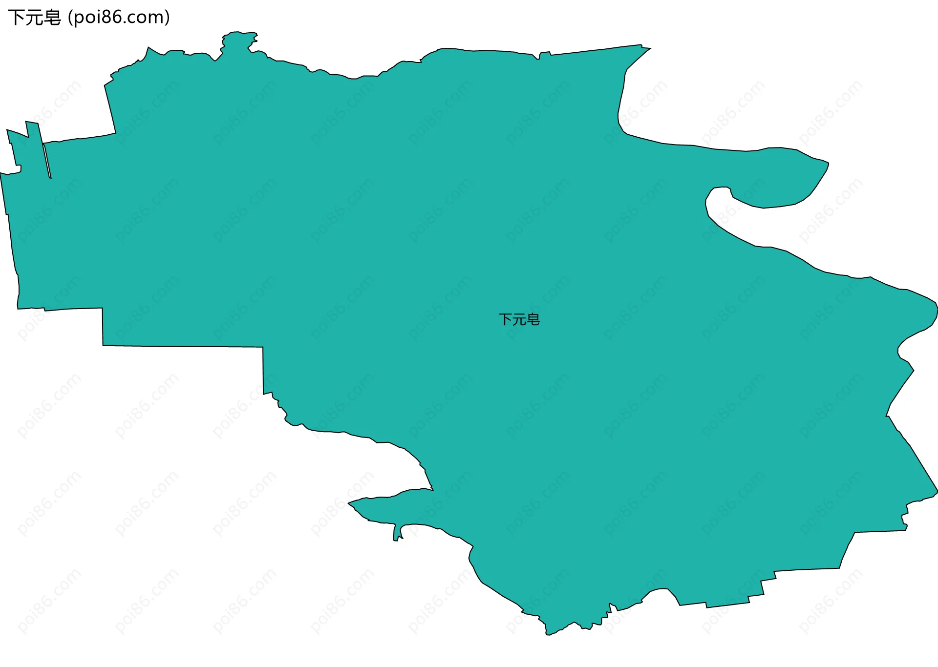 下元皂边界地图