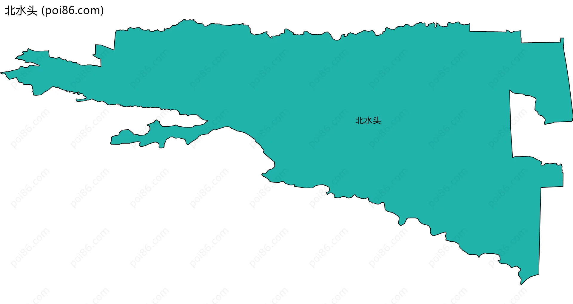 北水头边界地图