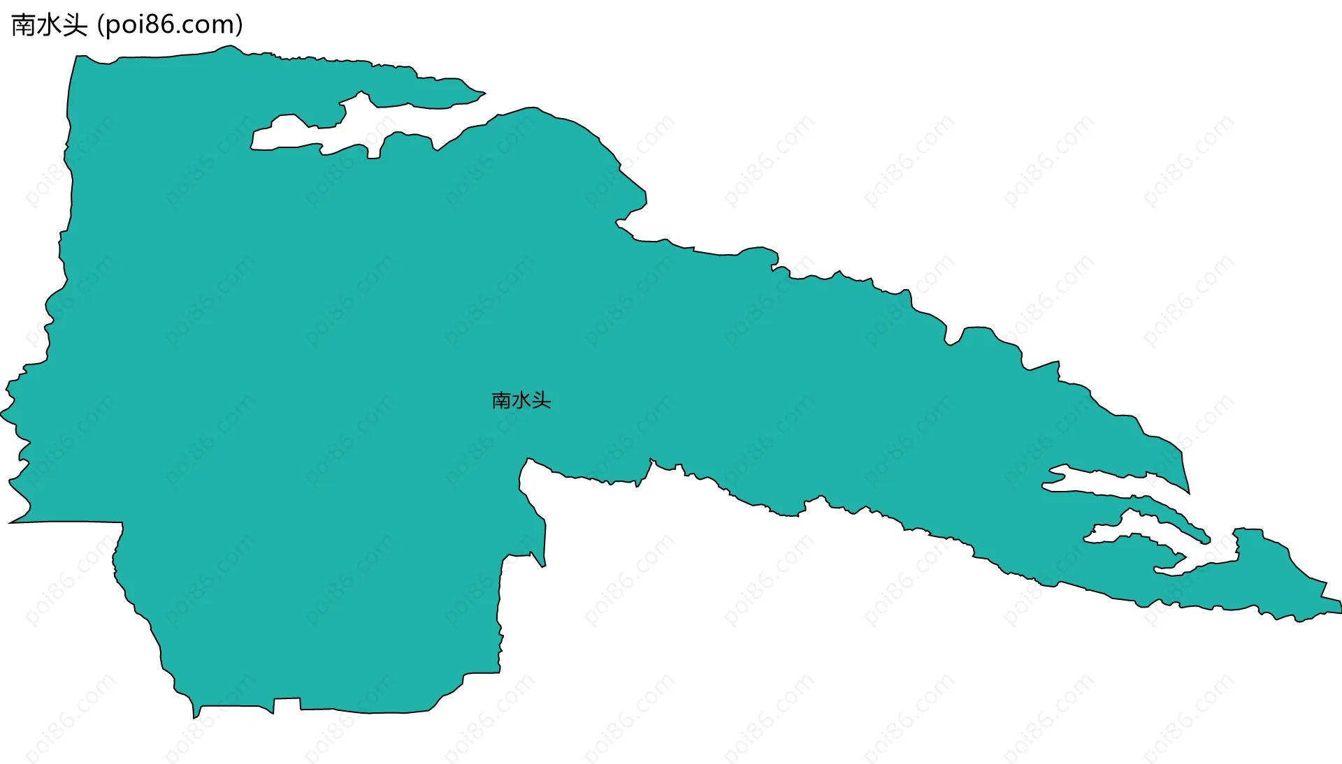 南水头边界地图