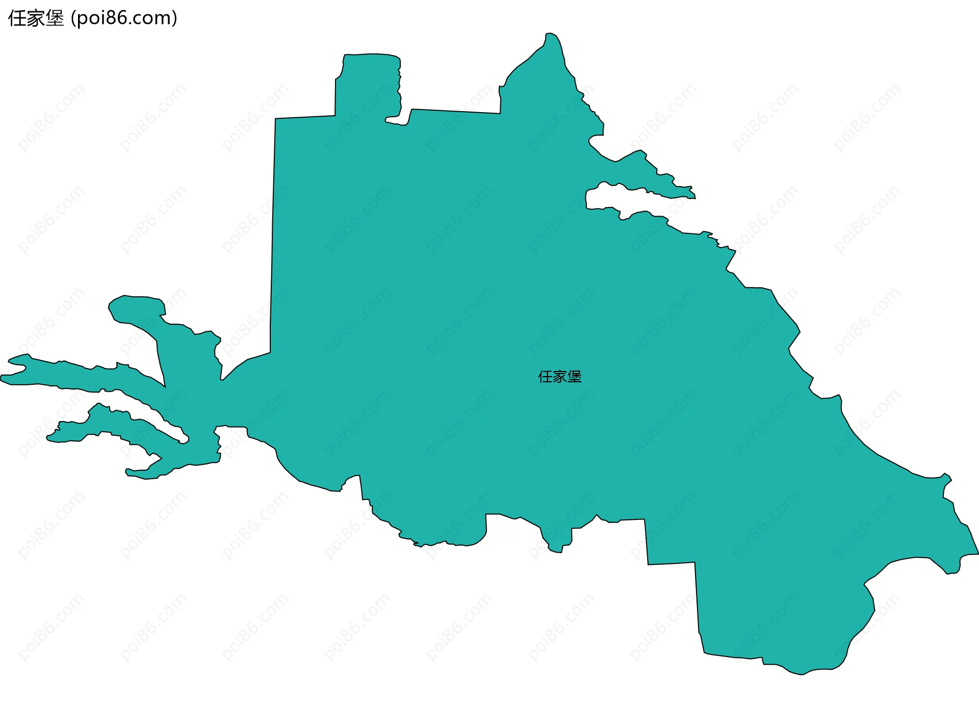 任家堡边界地图