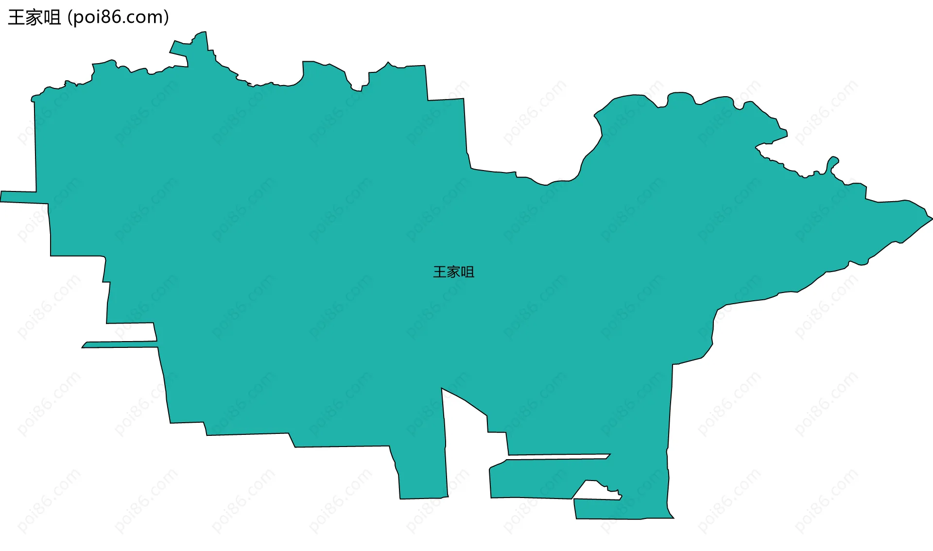 王家咀边界地图