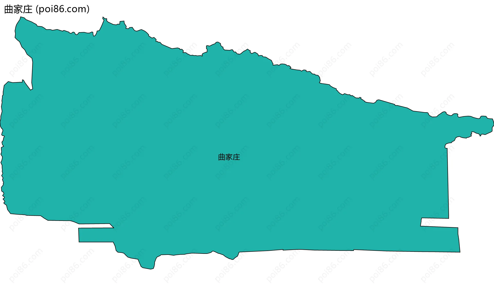 曲家庄边界地图