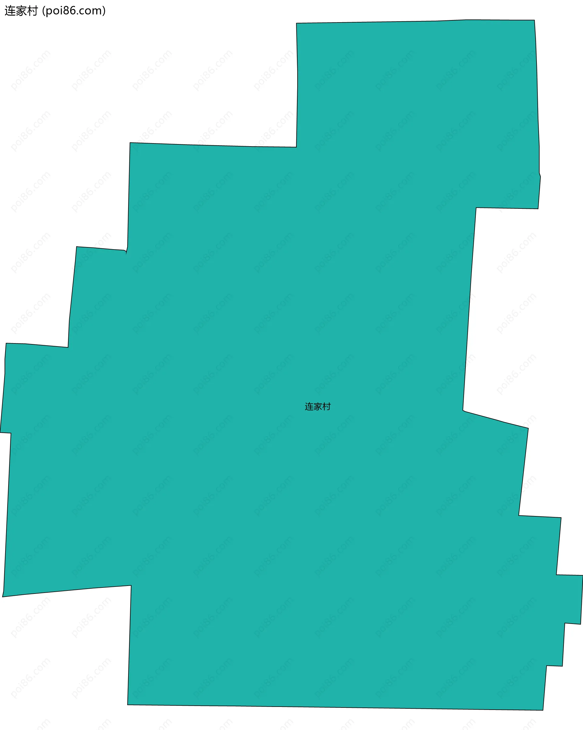 连家村边界地图