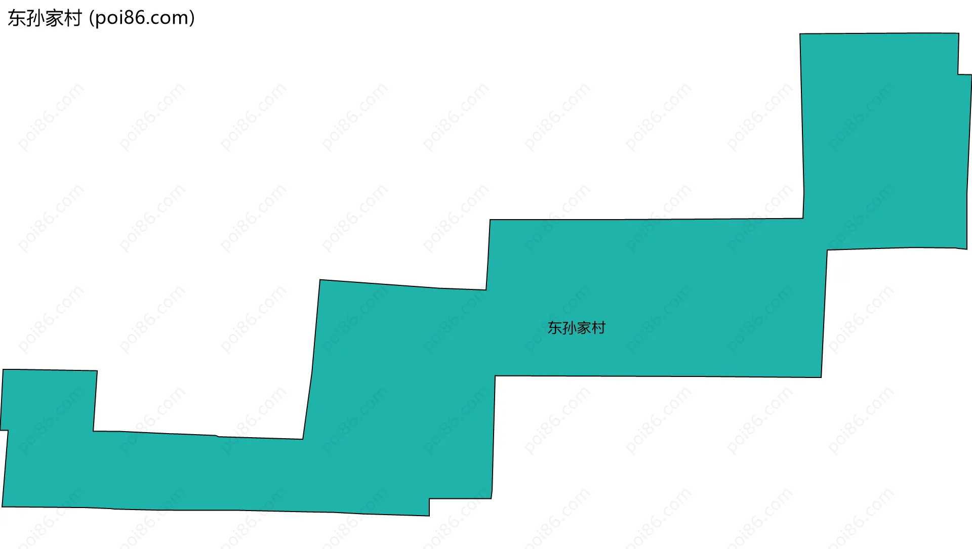 东孙家村边界地图