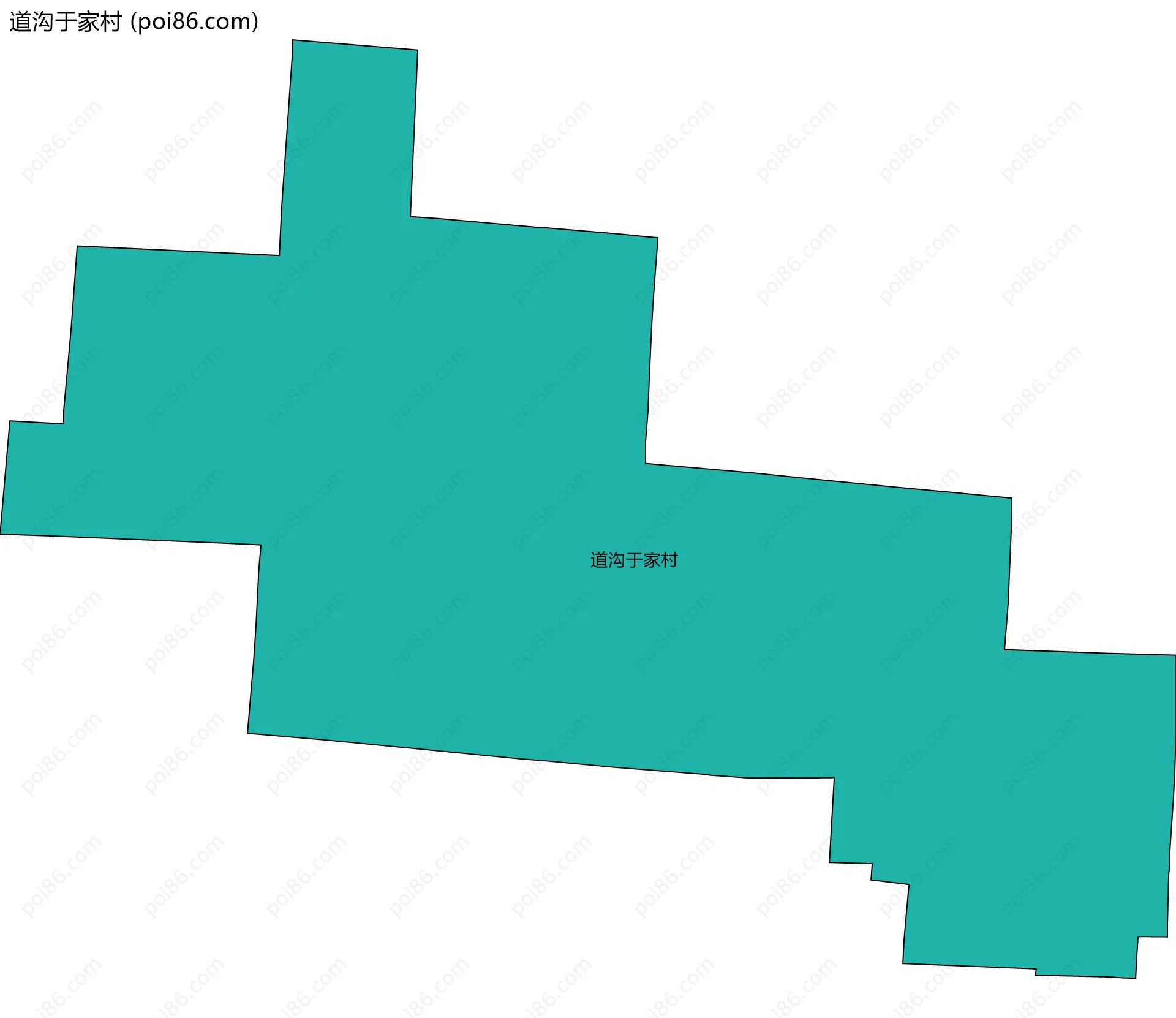 道沟于家村边界地图